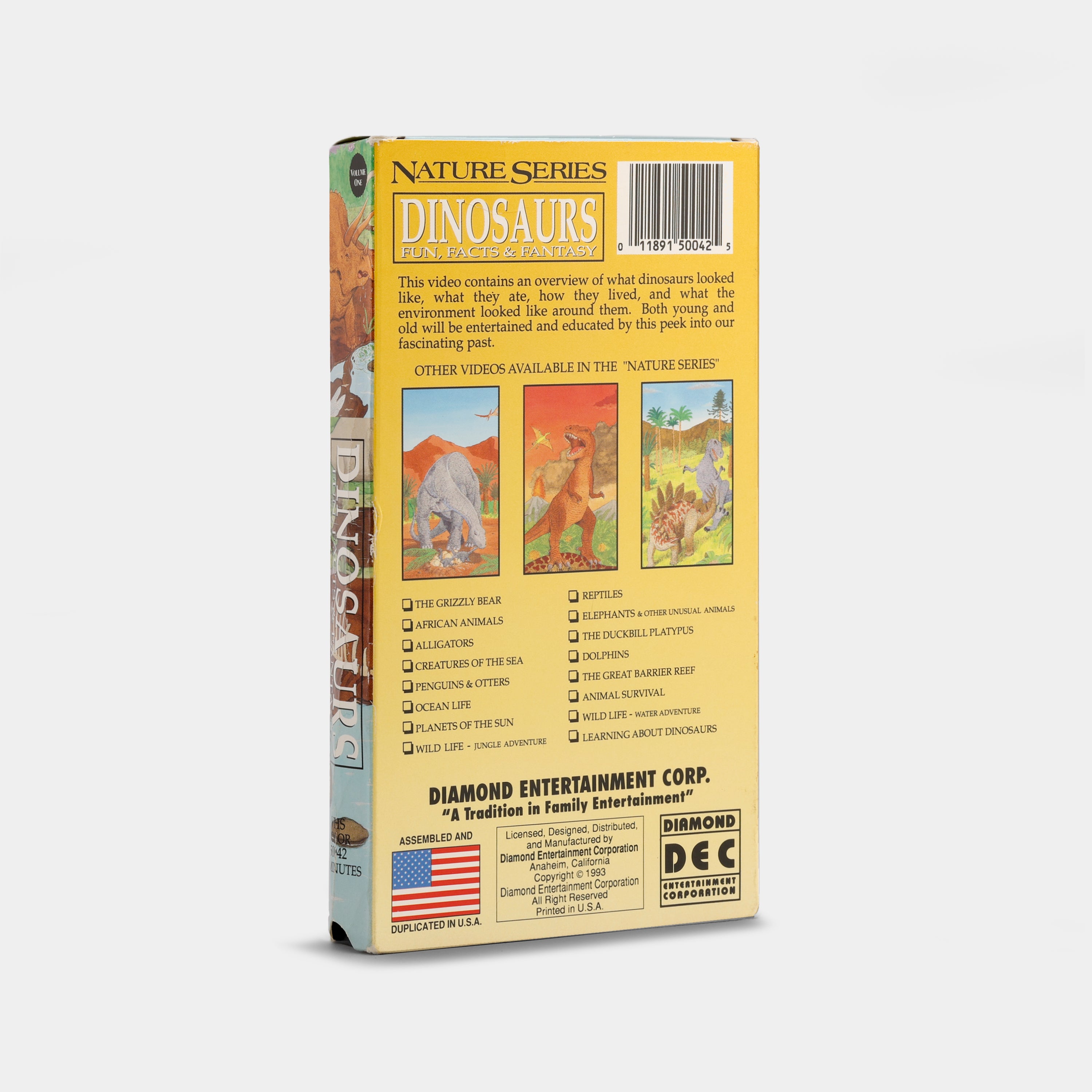 Dinosaurs: Fun, Facts & Fantasy VHS Tape
