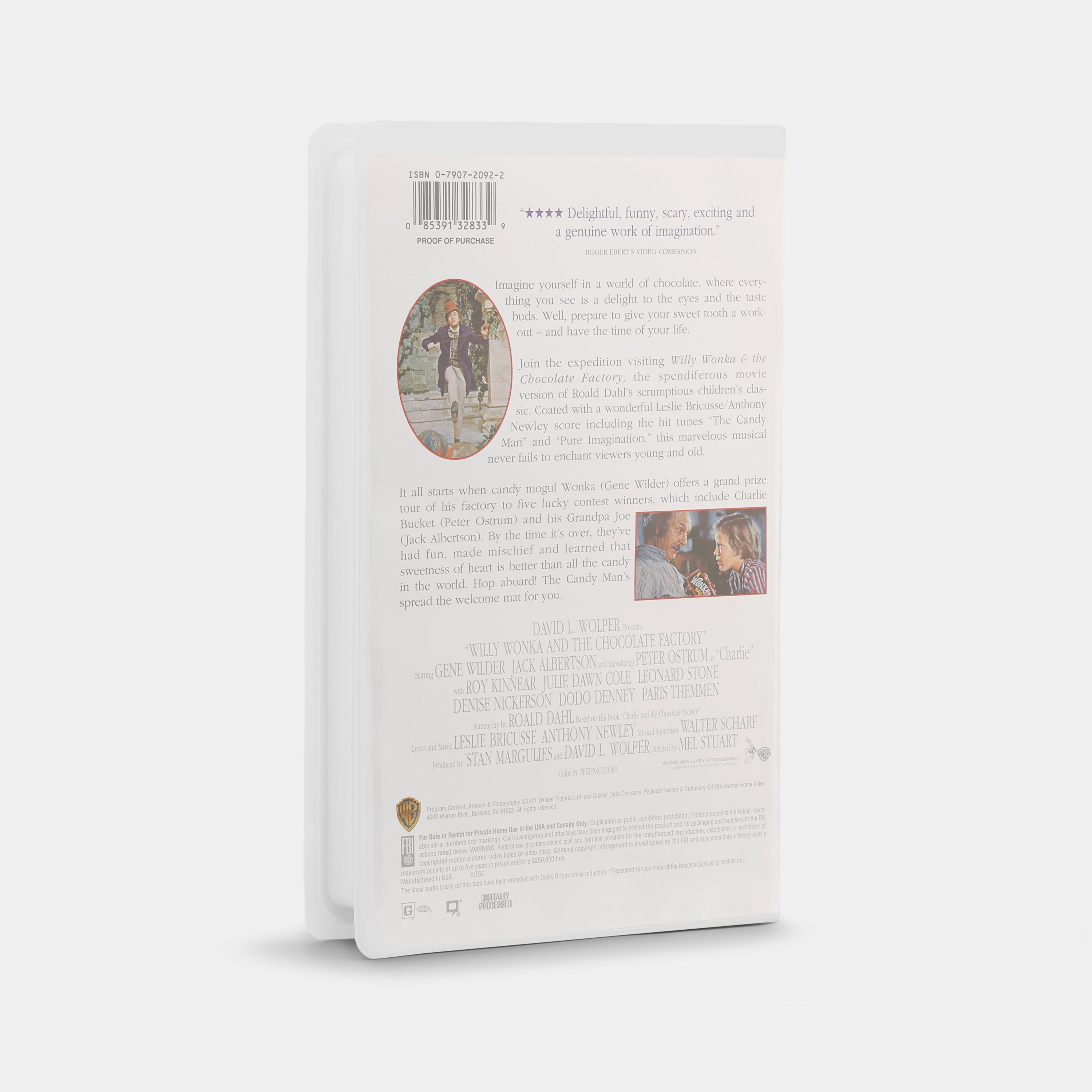 Willy Wonka & the Chocolate Factory VHS Tape