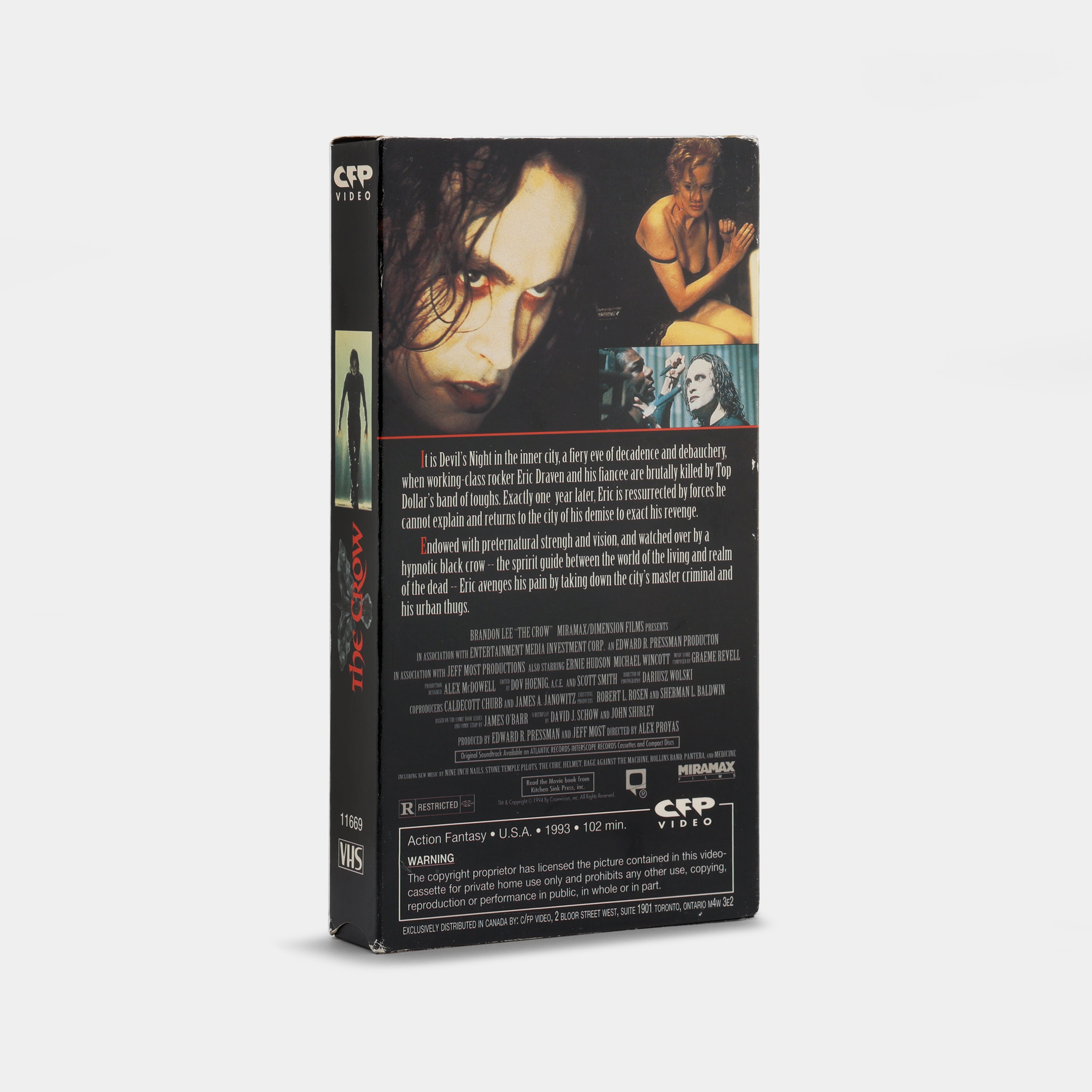 The Crow (Special Edition) VHS Tape