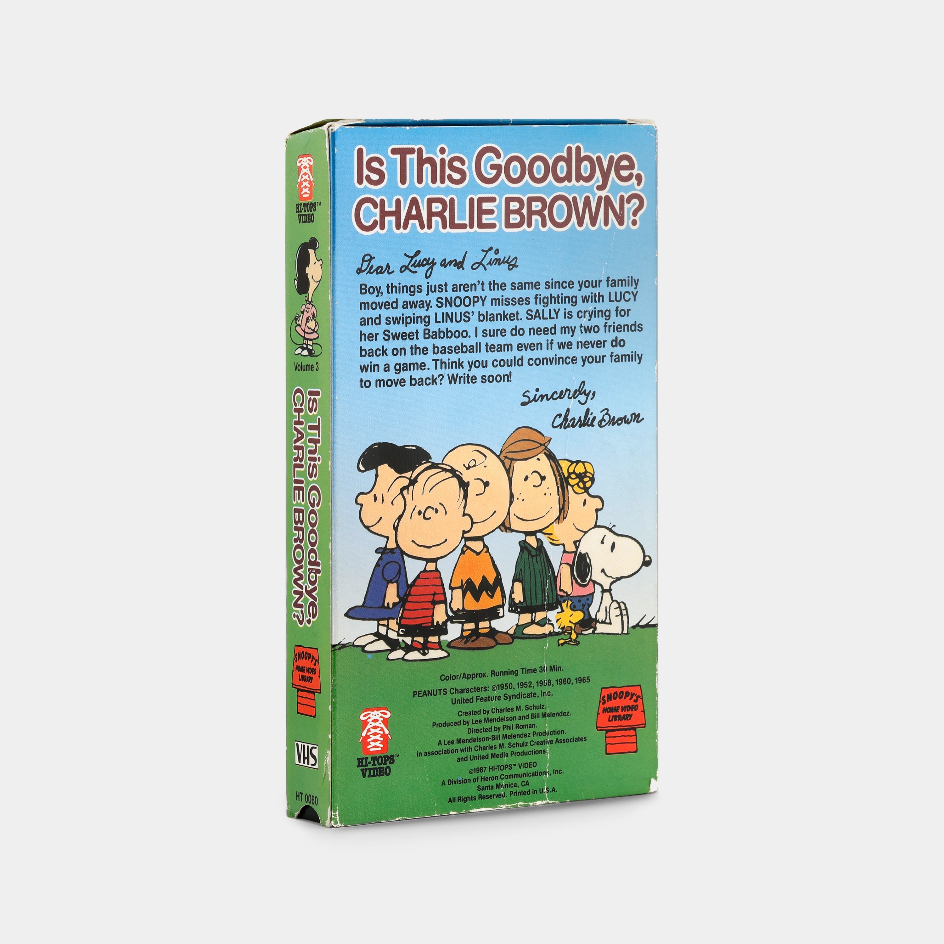 Is This Goodbye, Charlie Brown? VHS Tape
