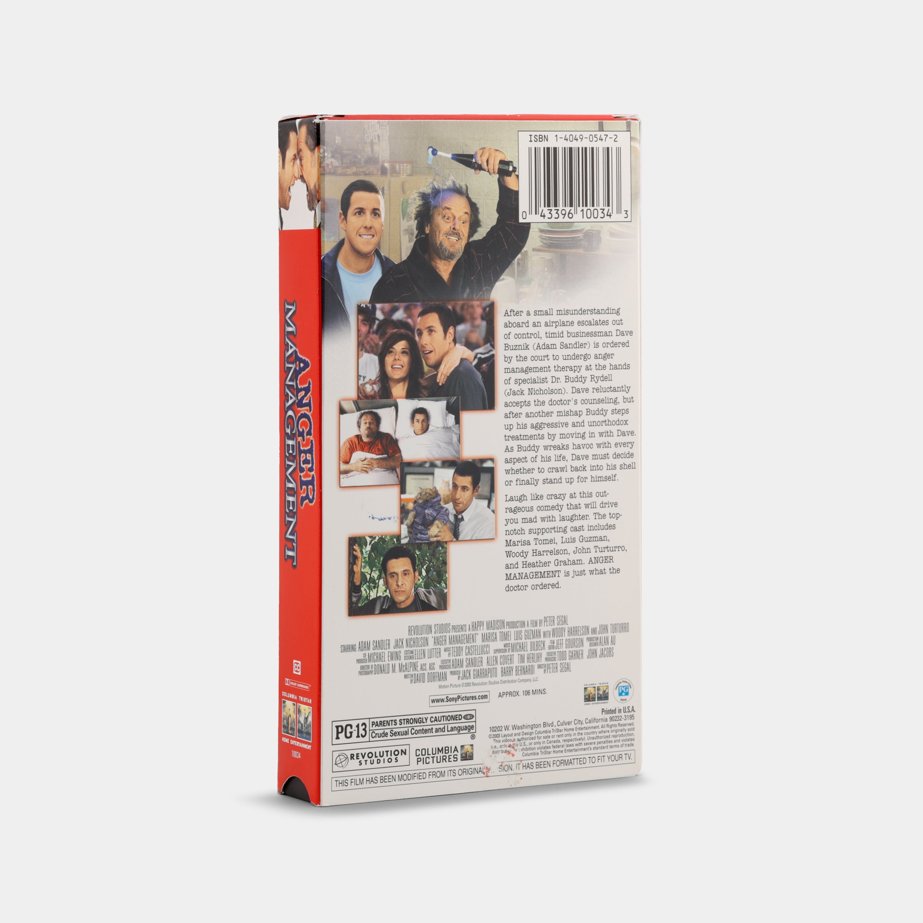 Anger Management VHS Tape