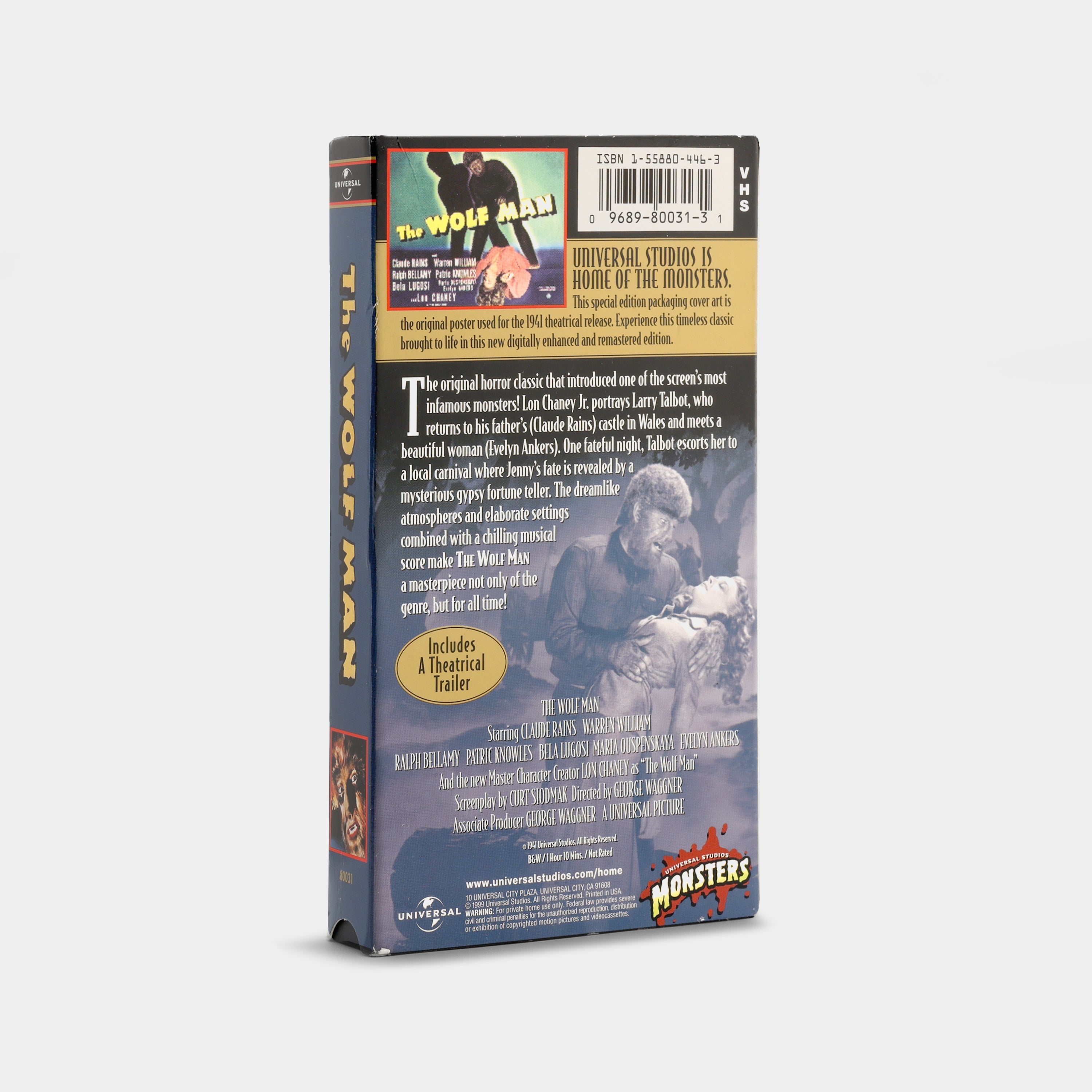 The Wolf Man VHS Tape