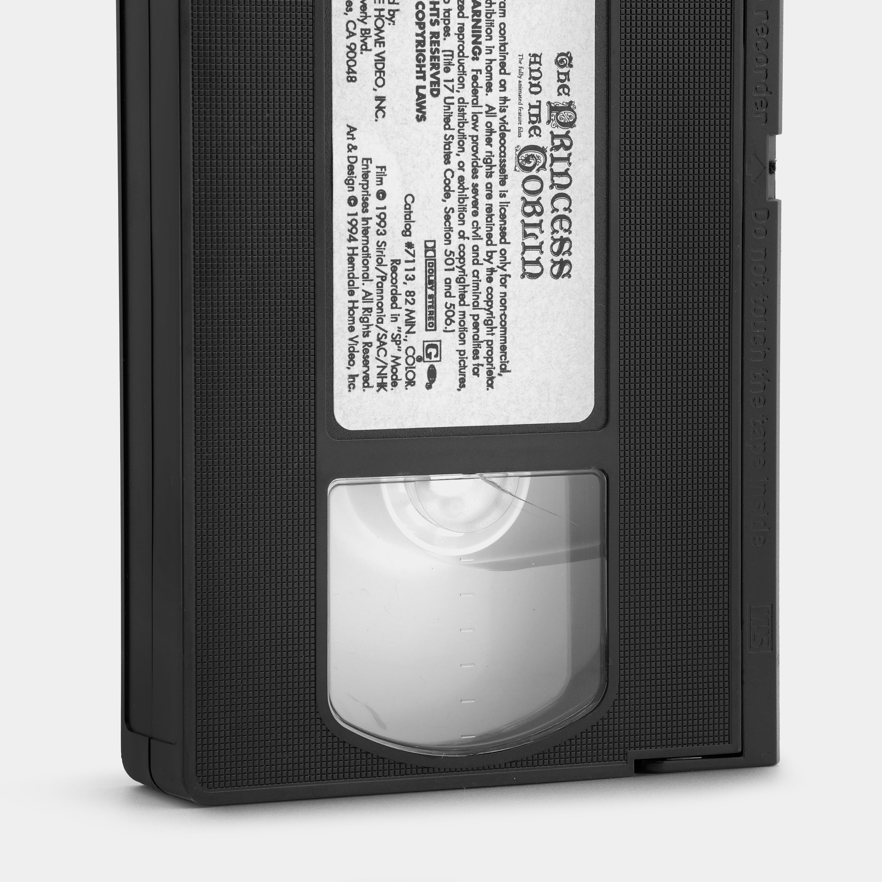 The Princess and the Goblin VHS Tape