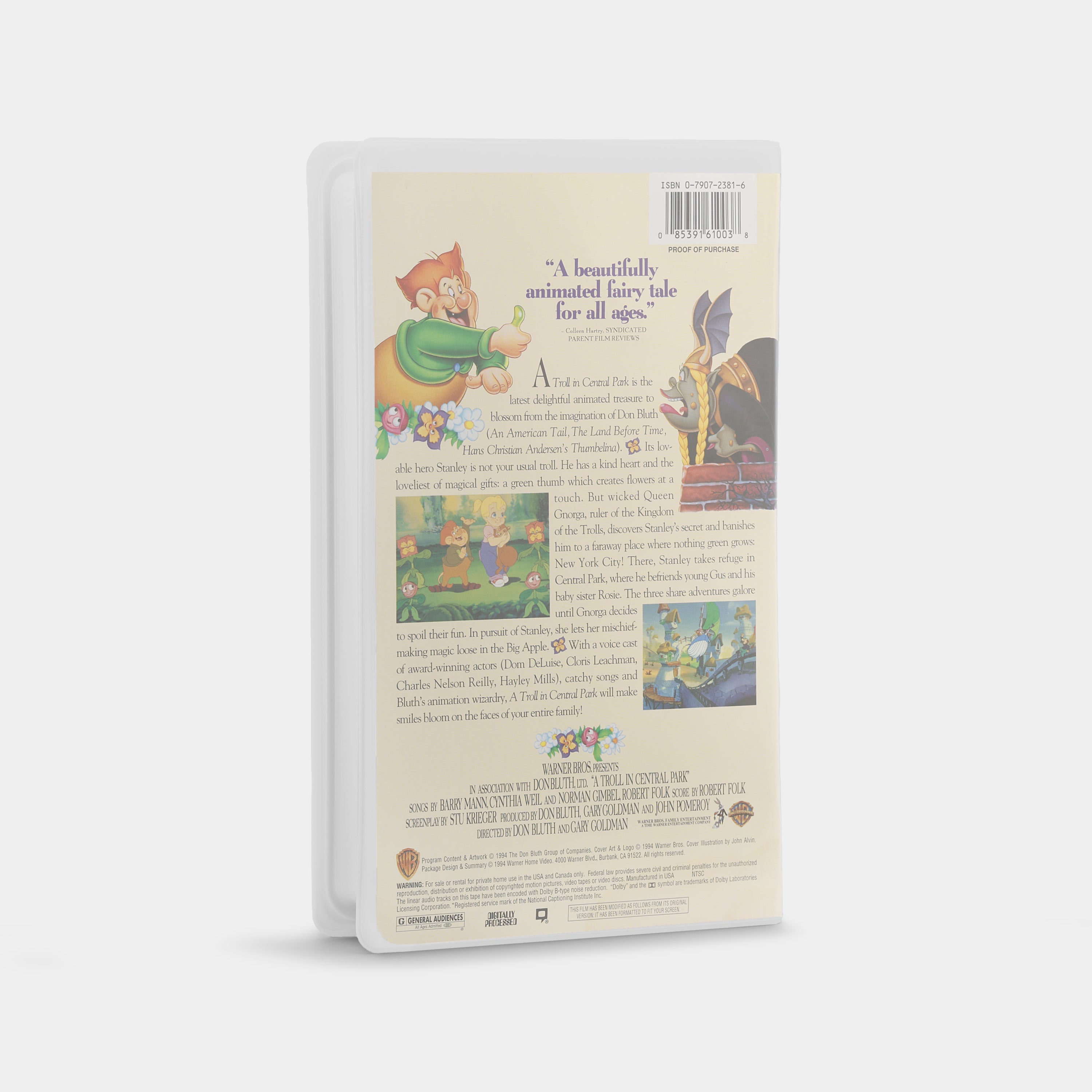 A Troll in Central Park VHS Tape