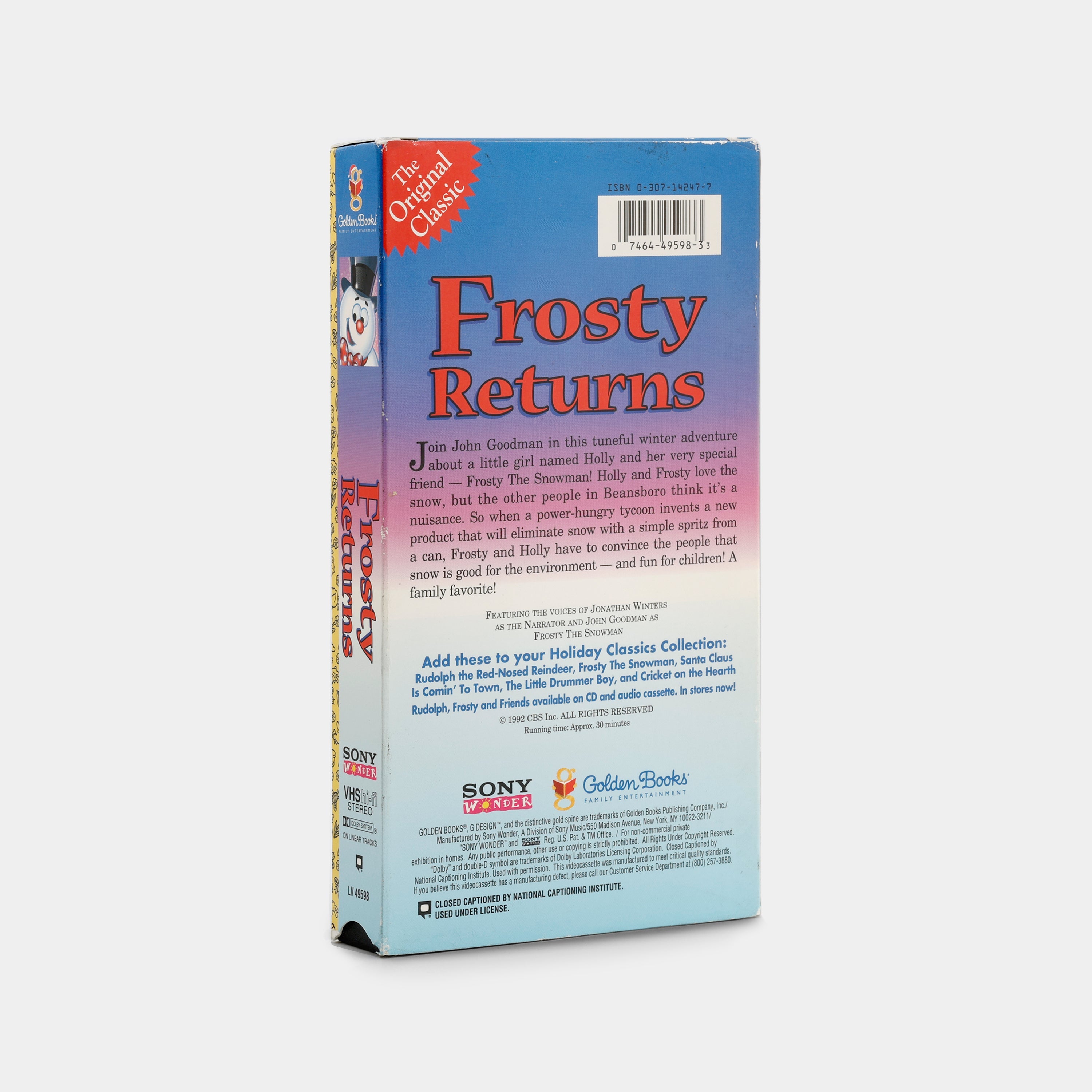 Frosty Returns VHS Tape