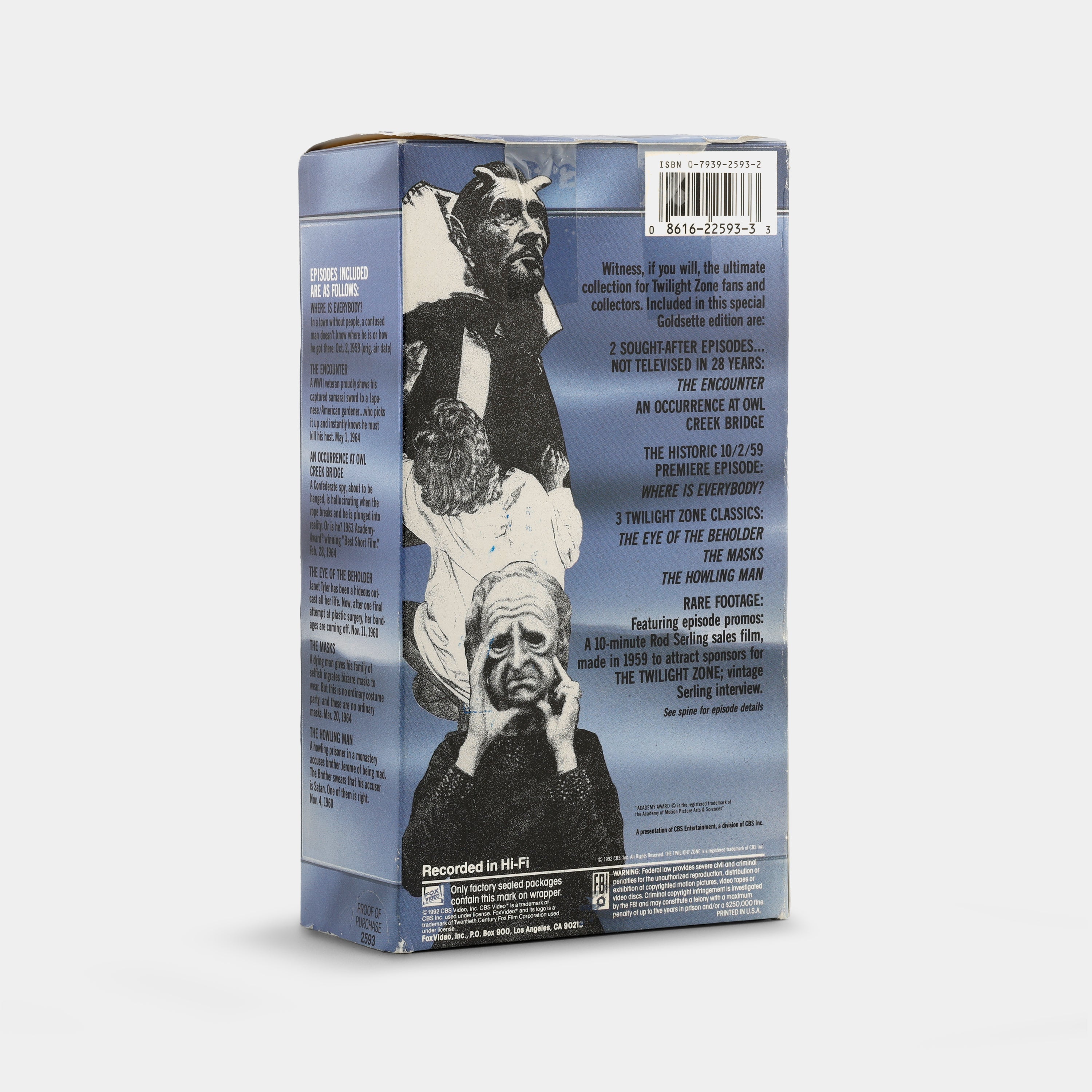 Treasures of the Twilight Zone VHS Tape Set