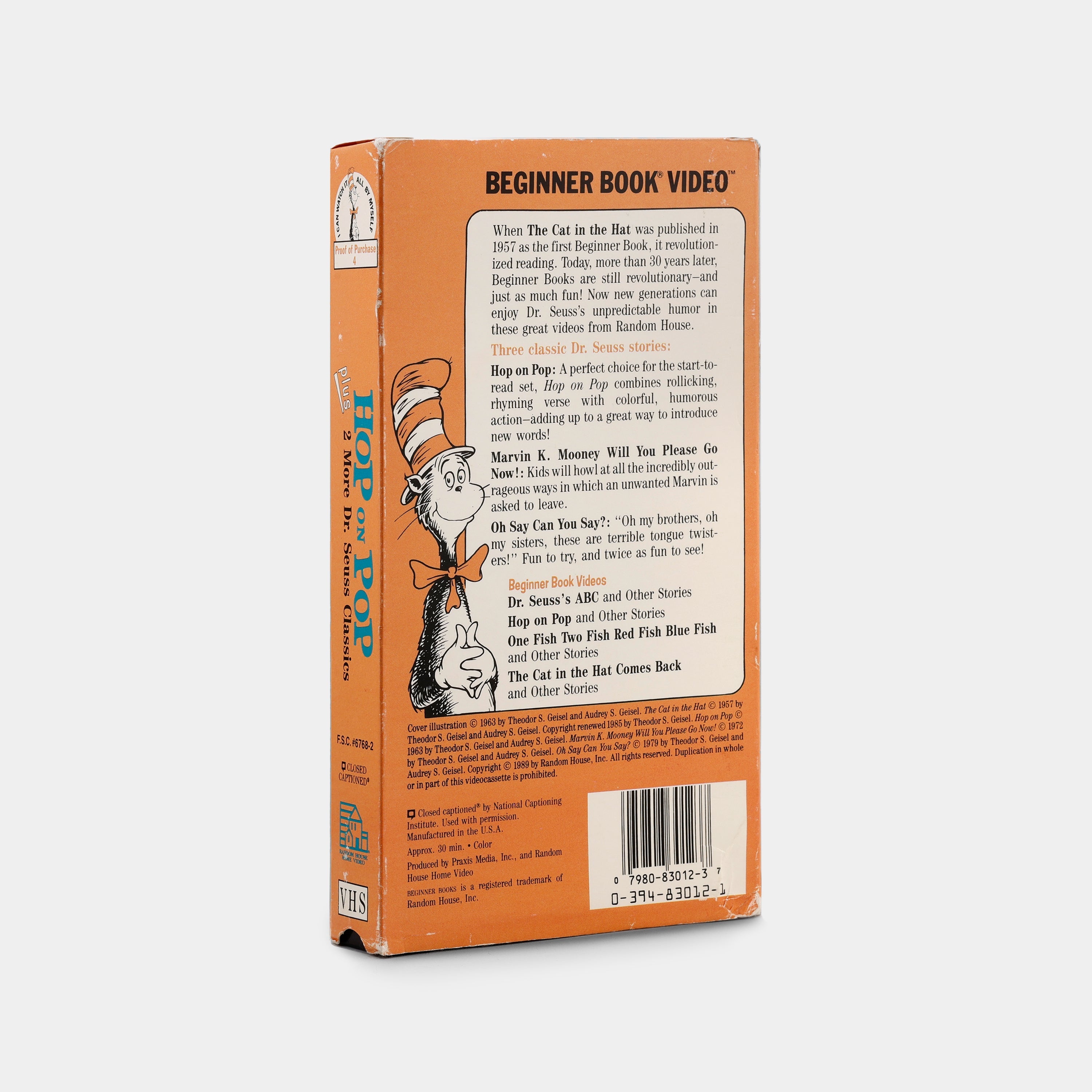 Hop on Pop VHS Tape