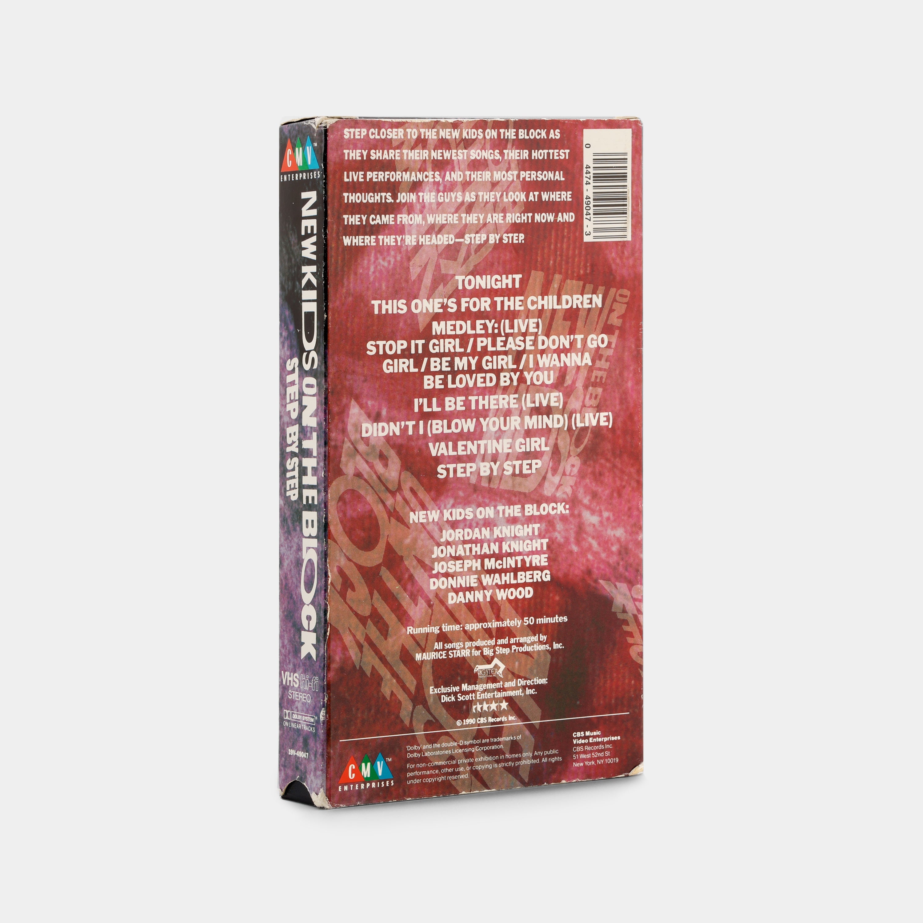 New Kids on the Block: Step by Step VHS Tape