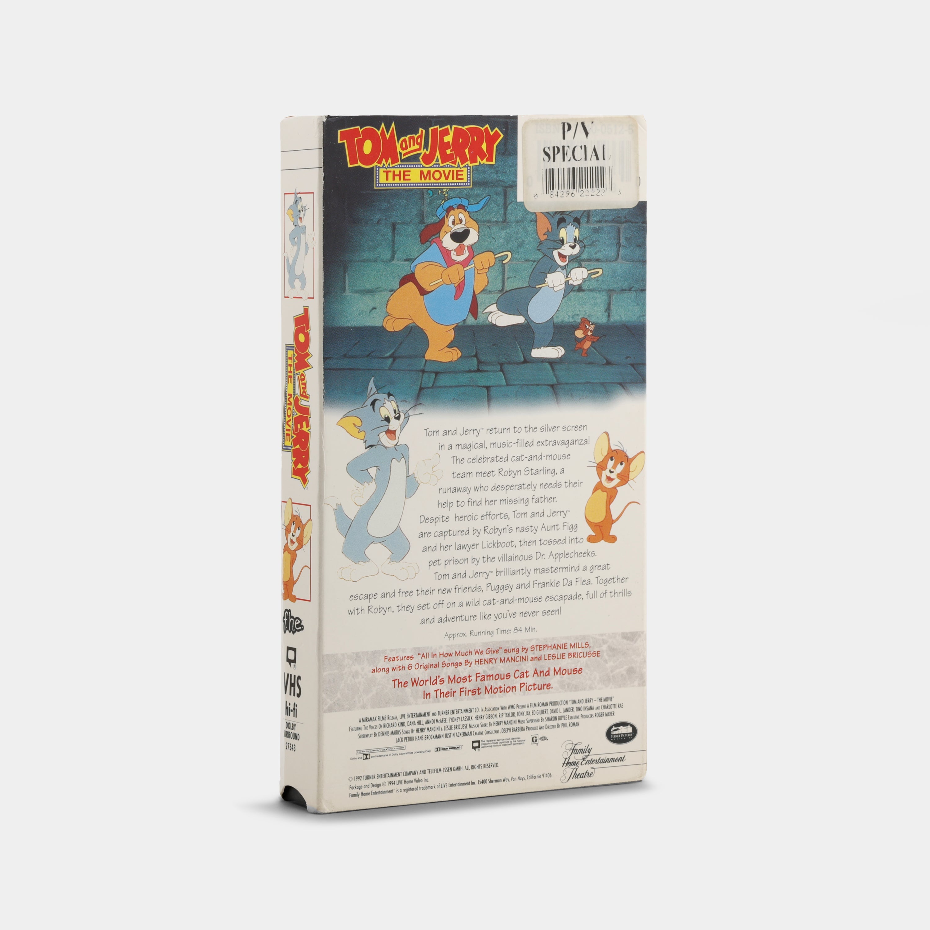 Tom and Jerry: The Movie VHS Tape