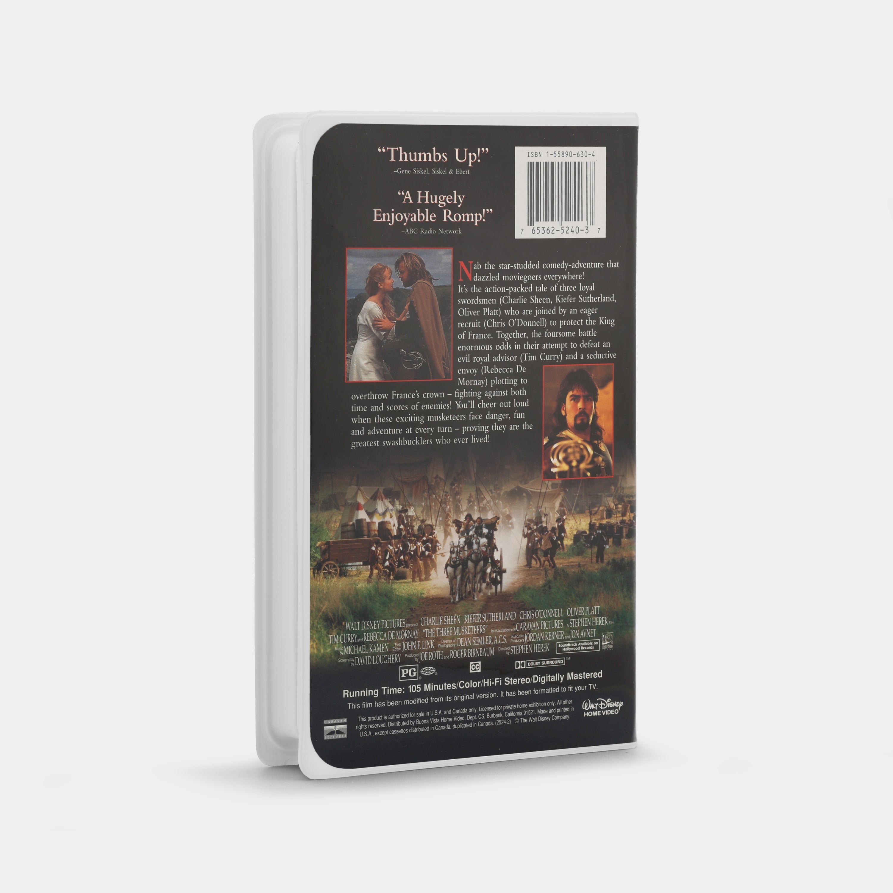 The Three Musketeers VHS Tape