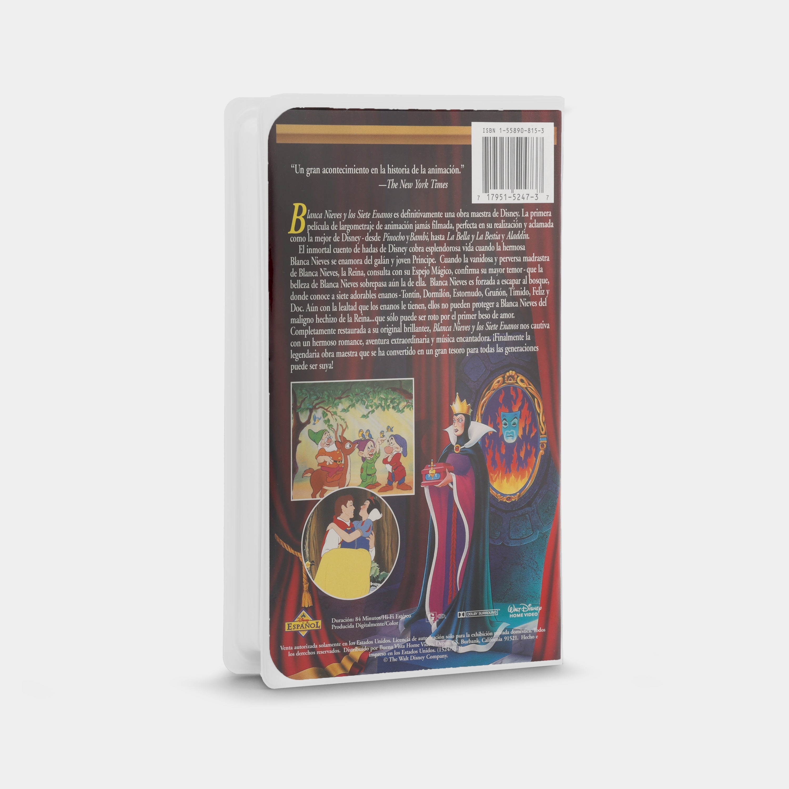 Blanca Nieves y los Siete Enanos VHS Tape