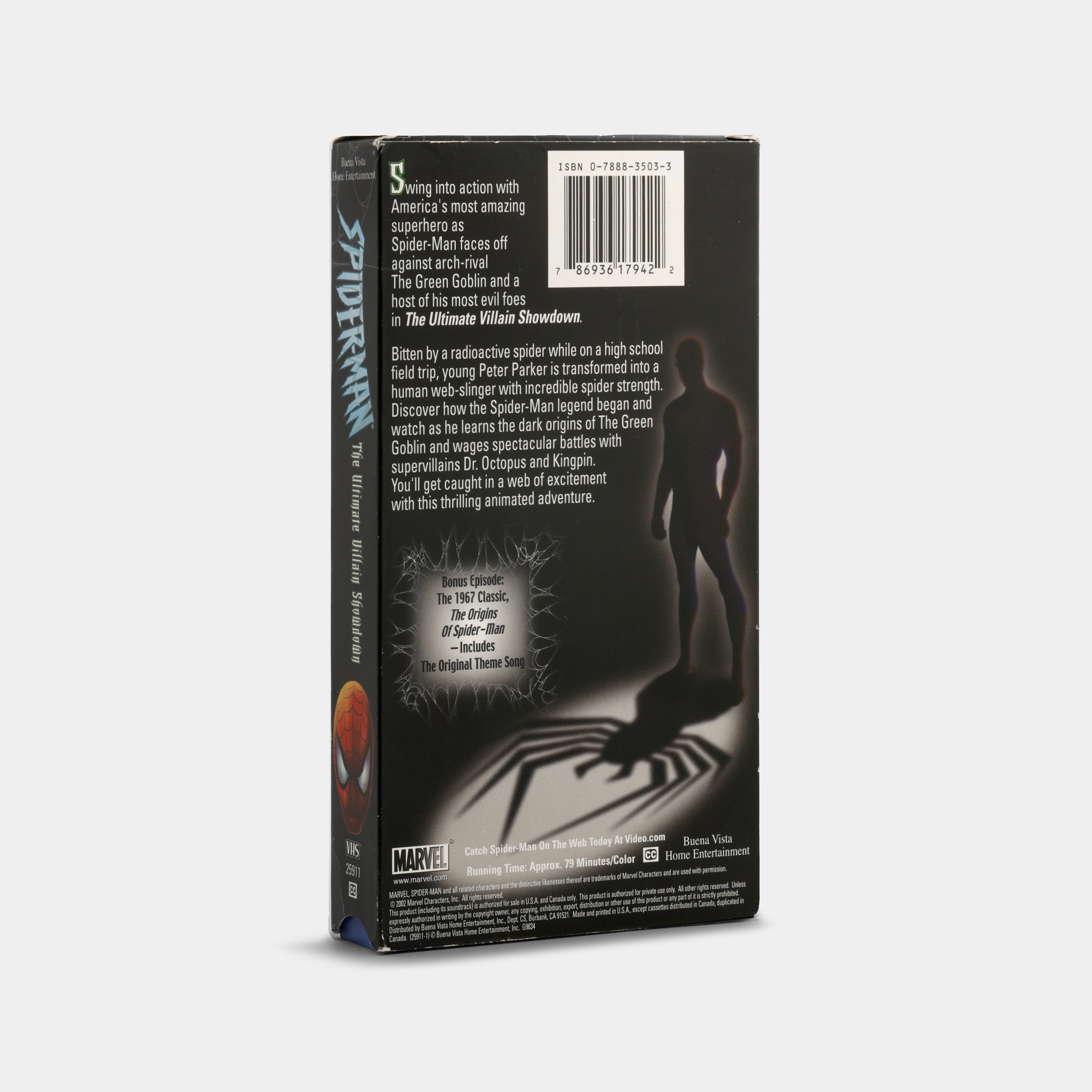 Spider-Man: The Ultimate Villain Showdown VHS Tape