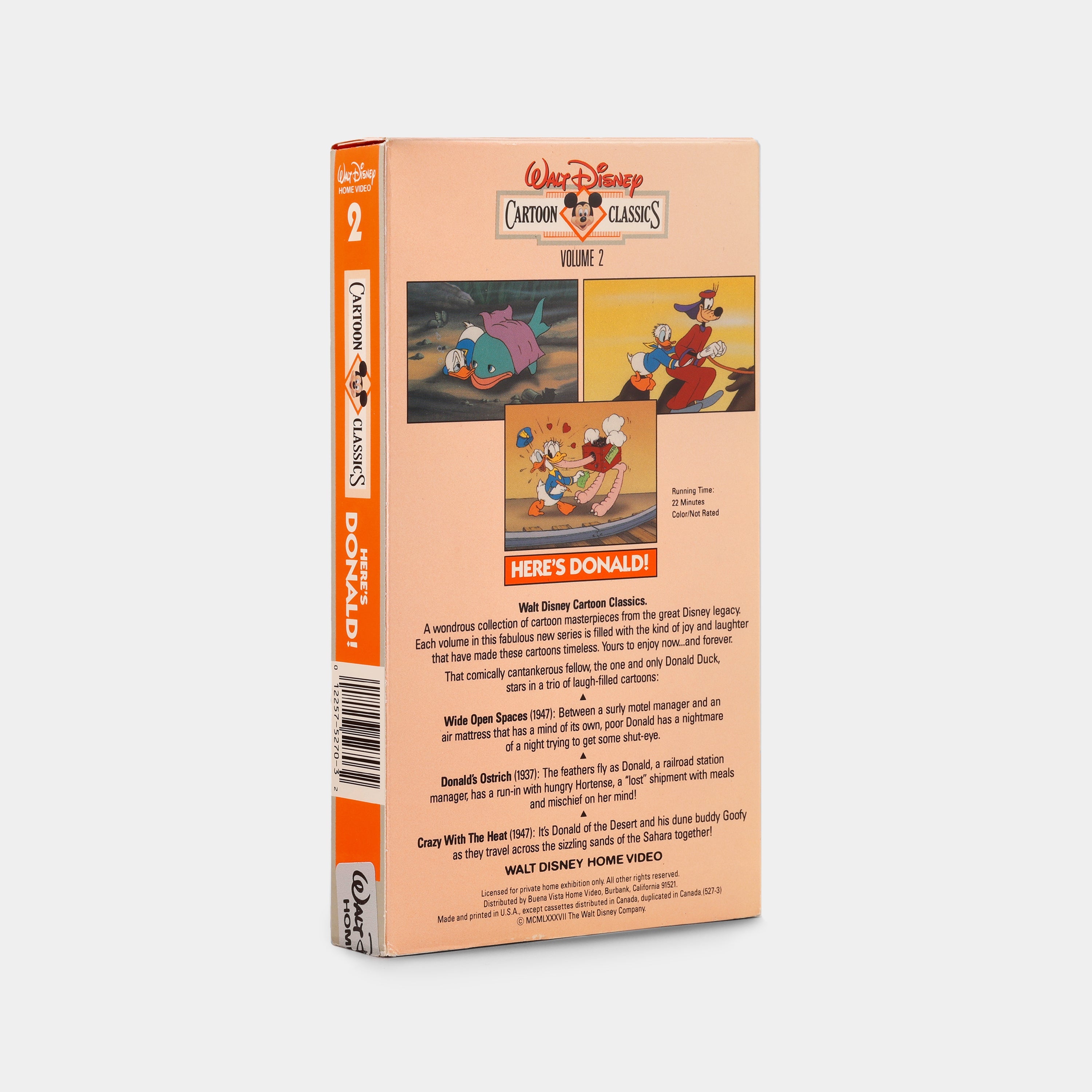 Cartoon Classics: Here’s Donald VHS Tape