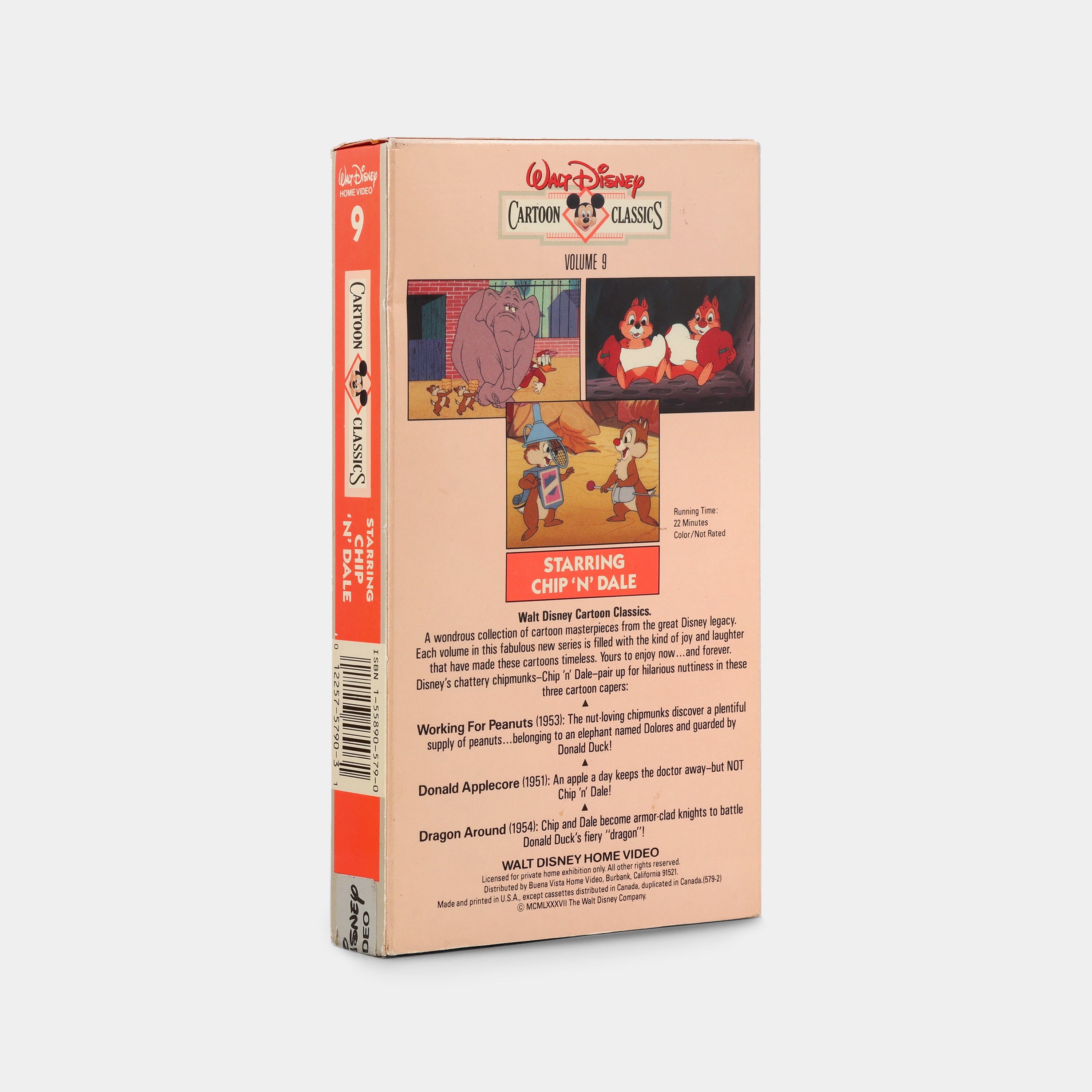 Cartoon Classics: Starring Chip 'n Dale! VHS Tape