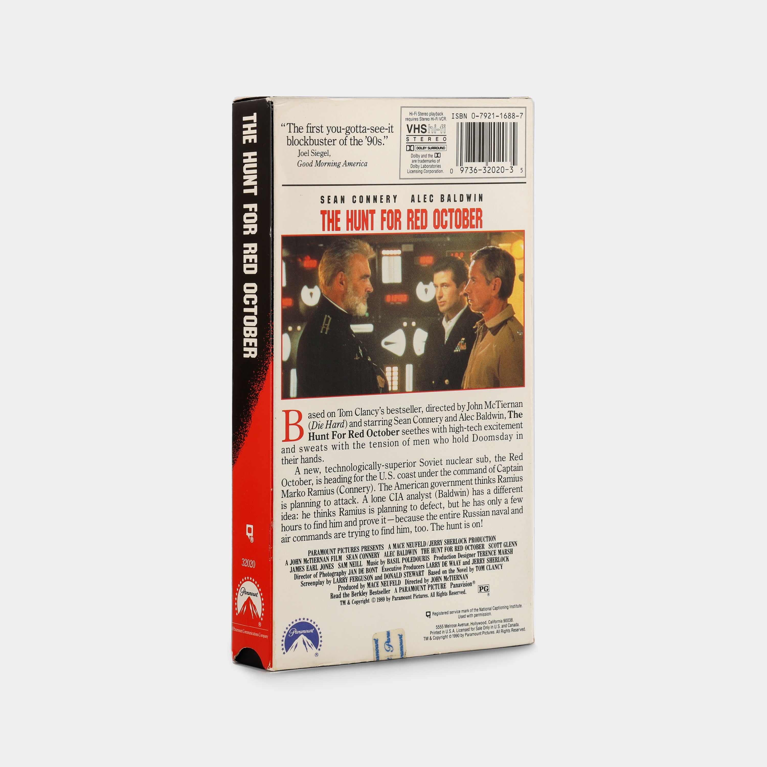 The Hunt for Red October VHS Tape