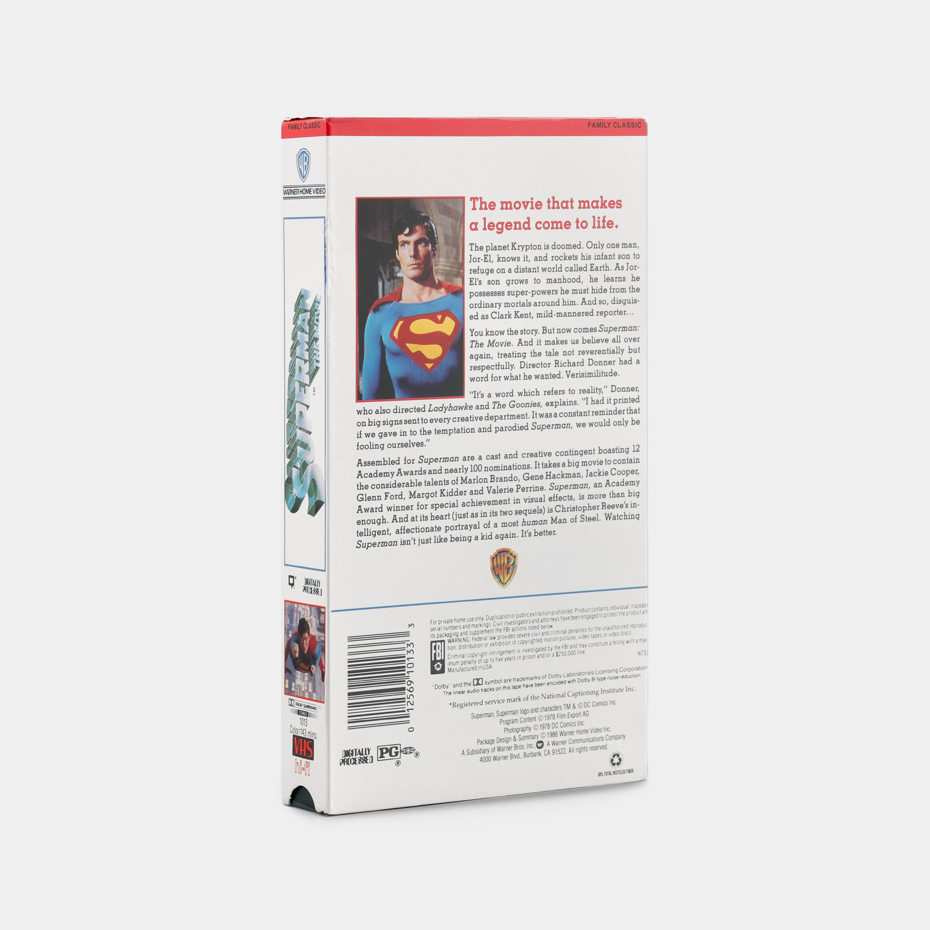 Superman VHS Tape