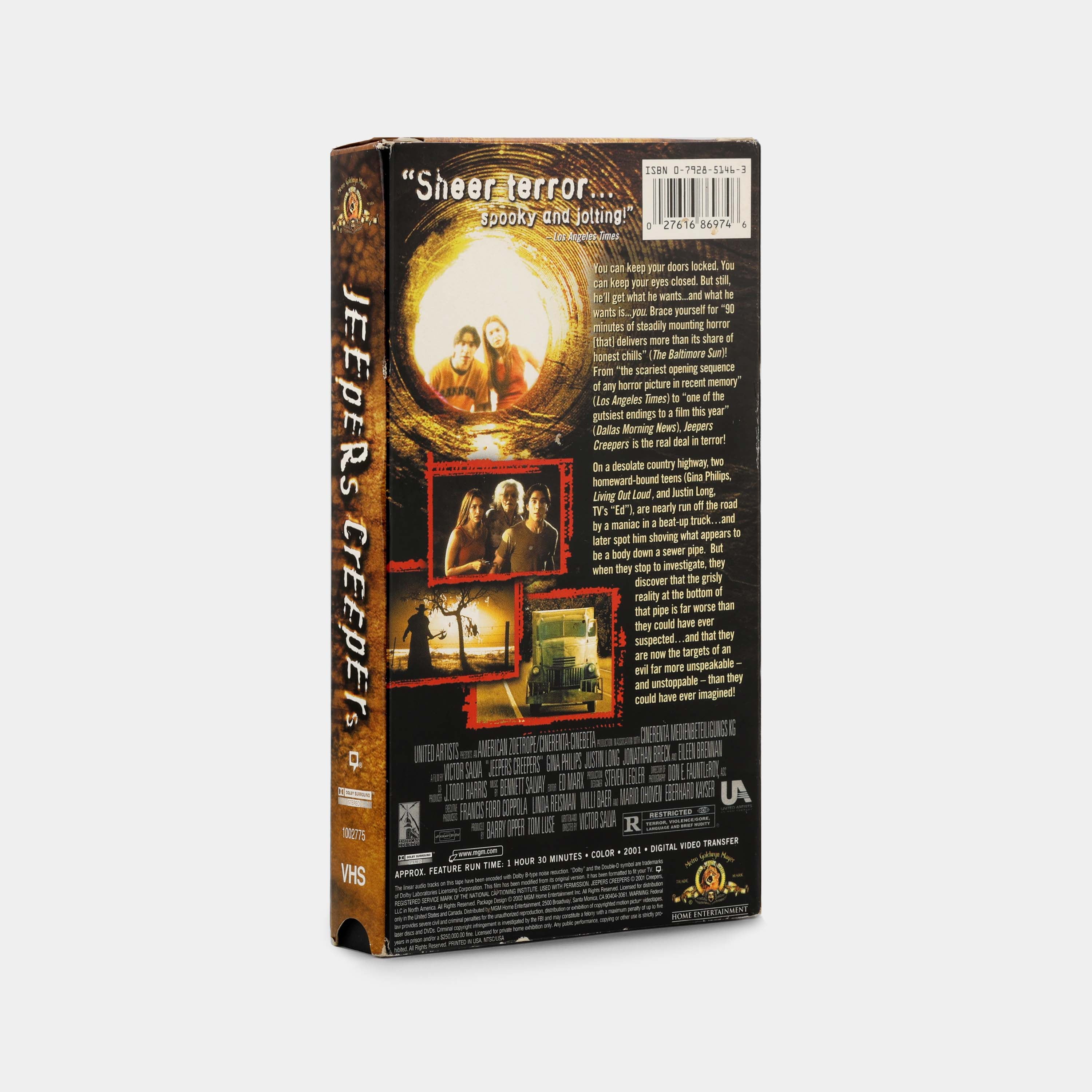 Jeepers Creepers VHS Tape