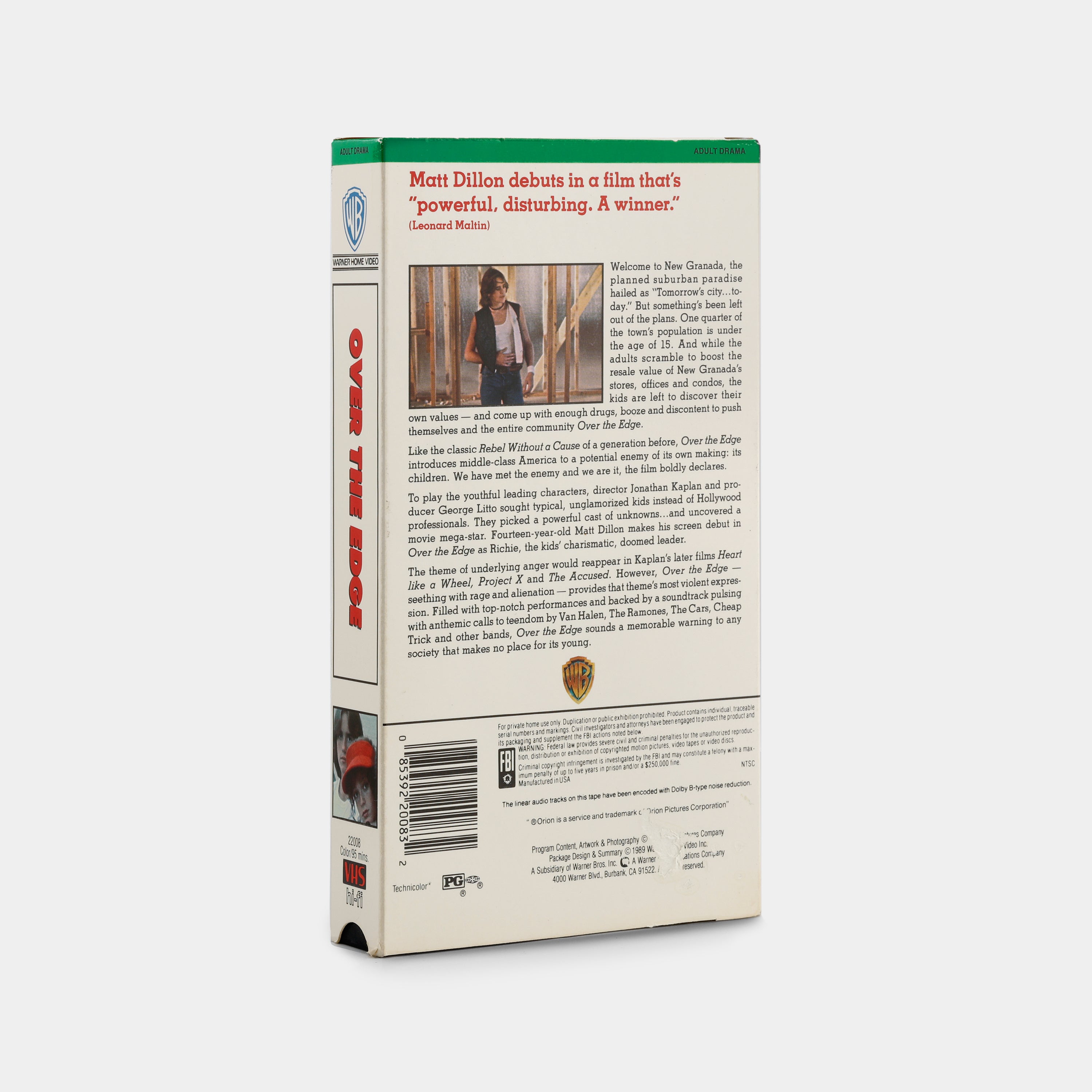 Over the Edge VHS Tape