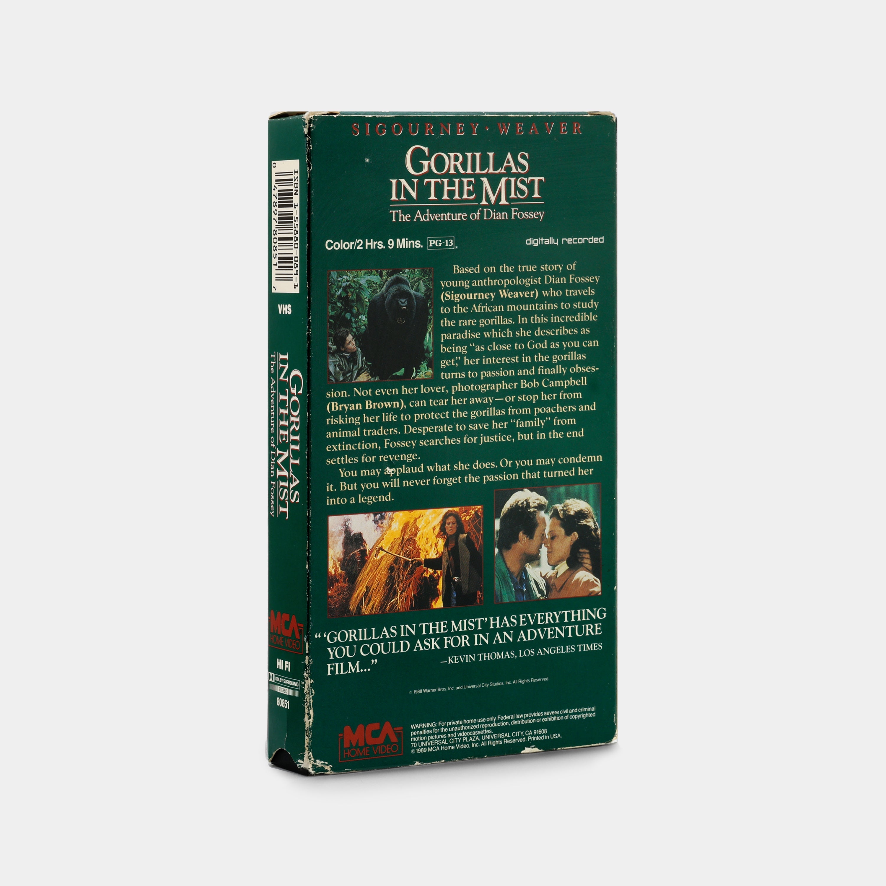 Gorillas in the Mist VHS Tape