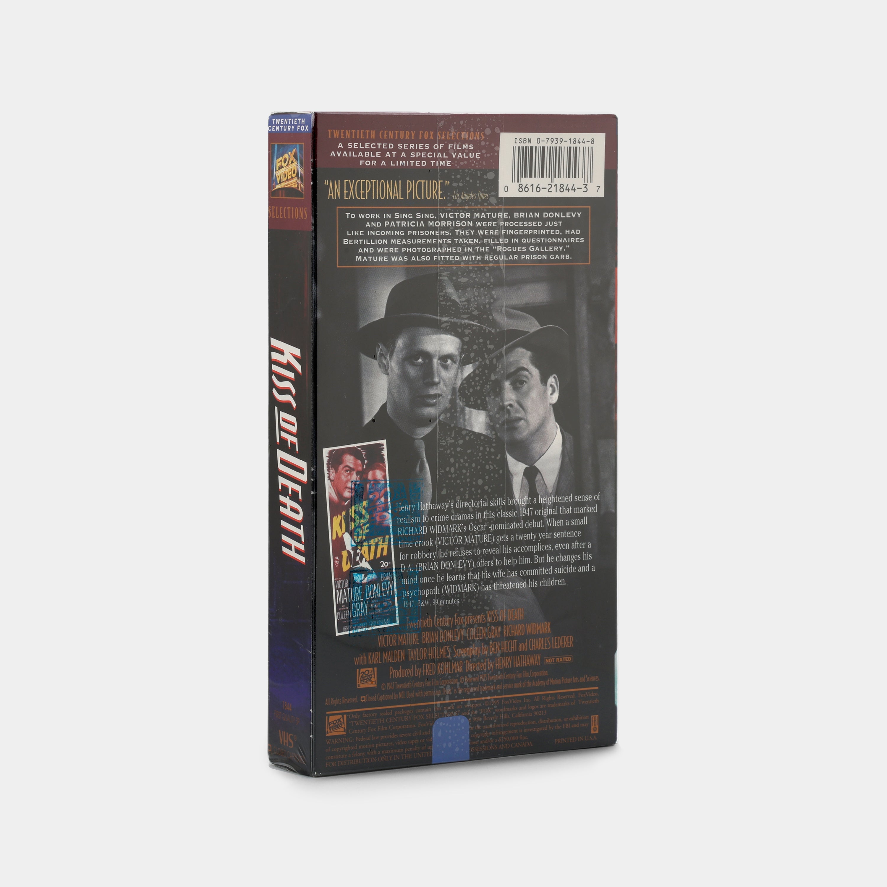 Kiss of Death (Sealed) VHS Tape