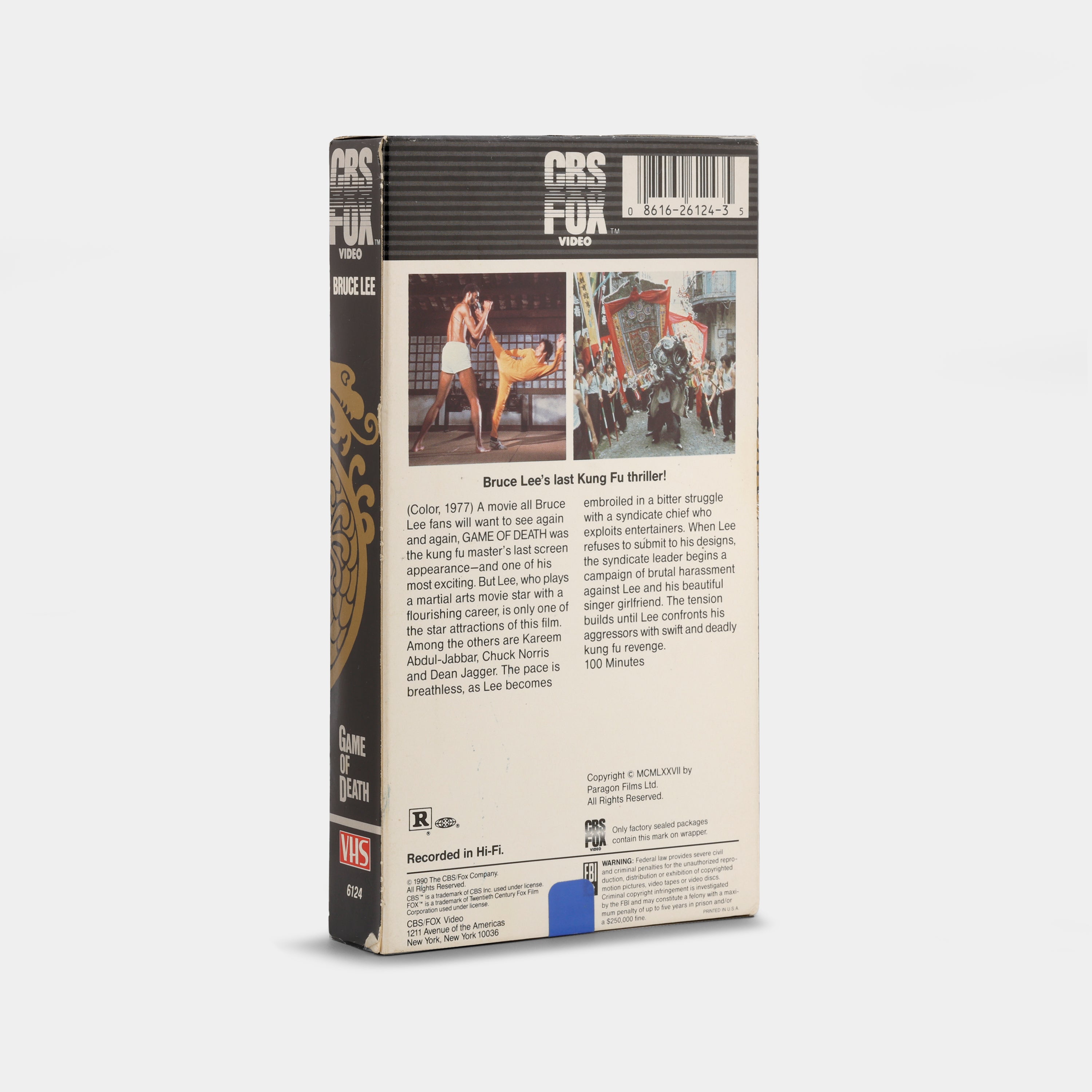 Game of Death VHS Tape