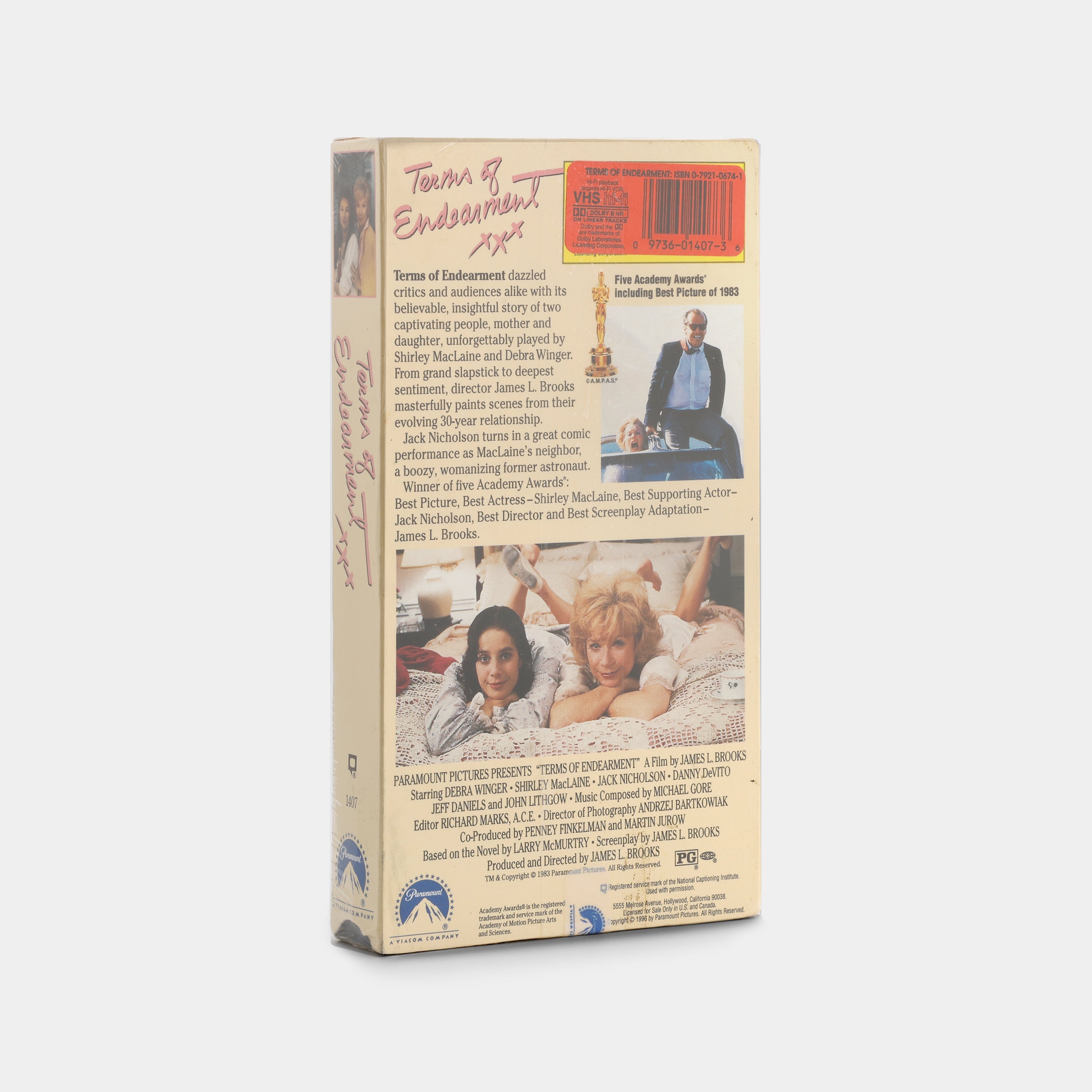 Terms of Endearment (Sealed) VHS Tape