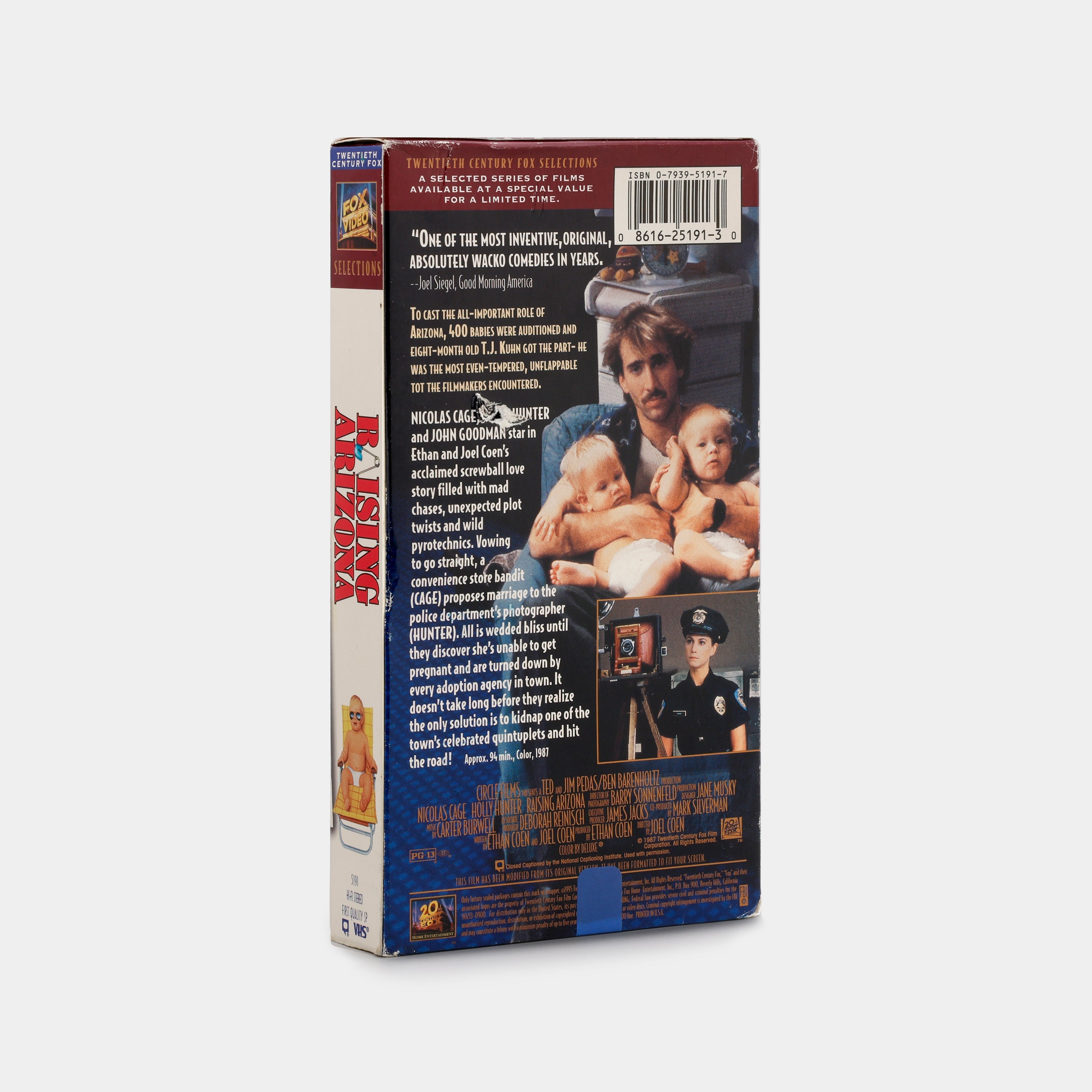 Raising Arizona VHS Tape