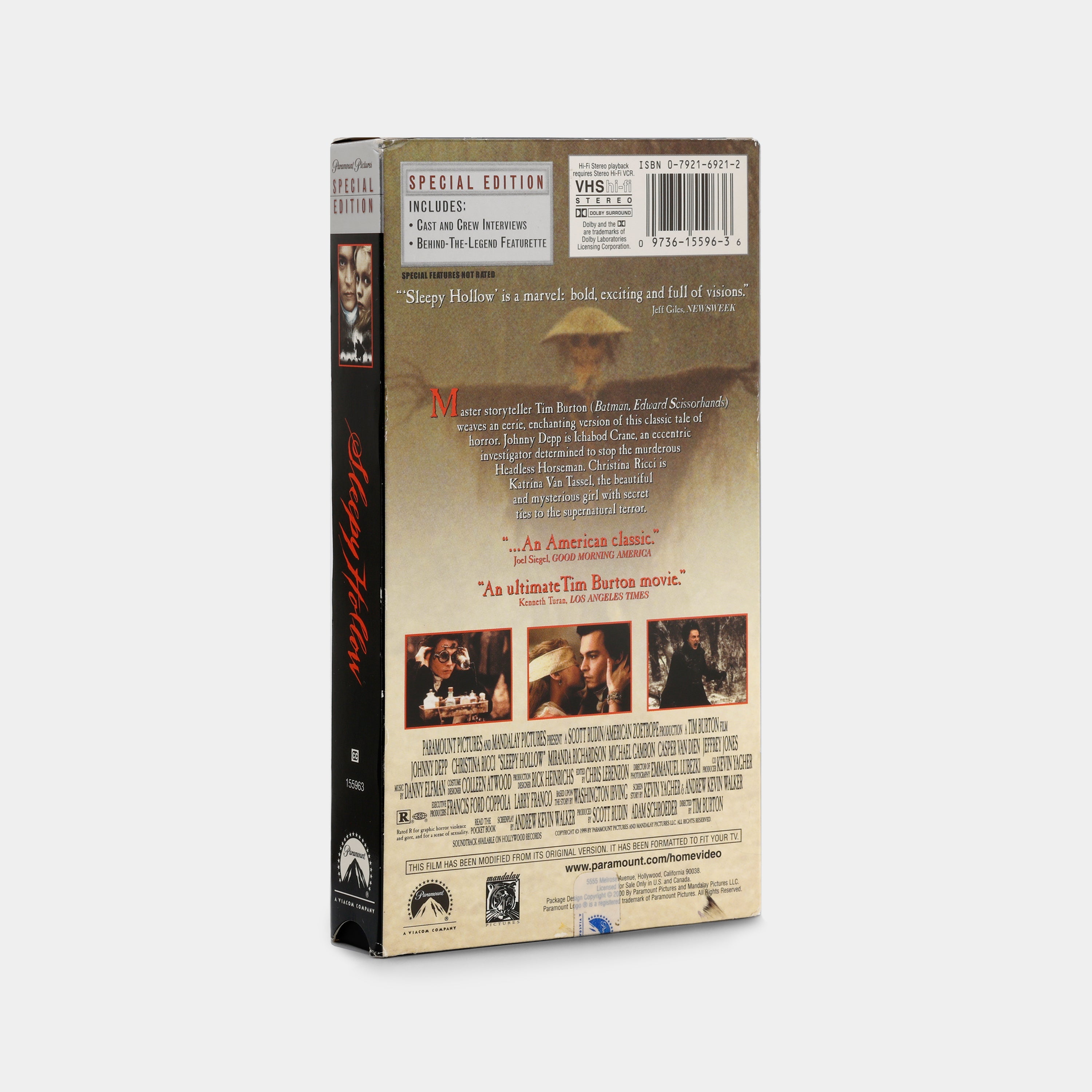 Sleepy Hollow (Special Edition) VHS Tape