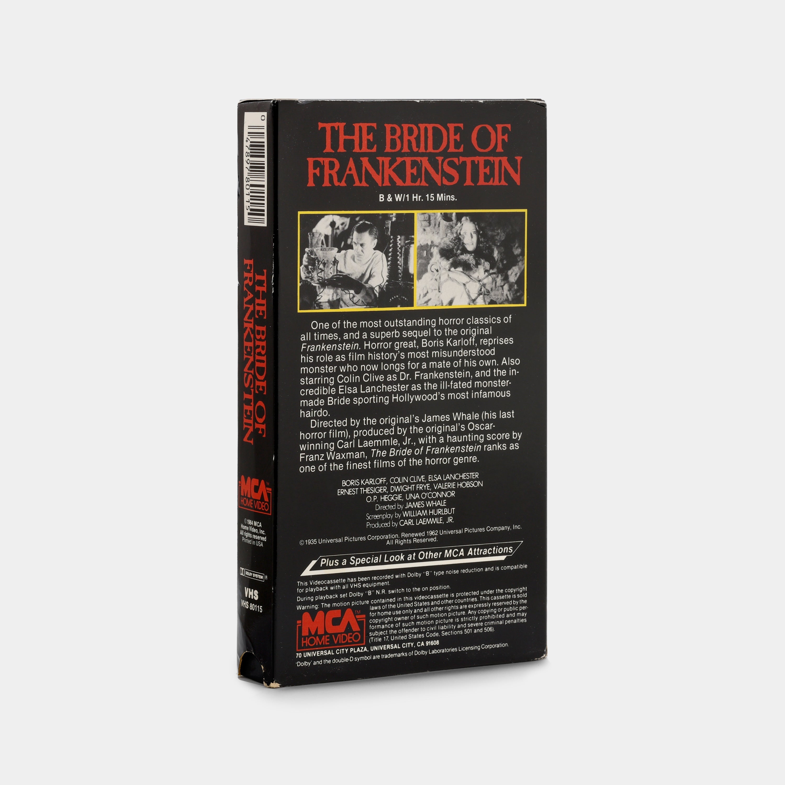 The Bride of Frankenstein VHS Tape