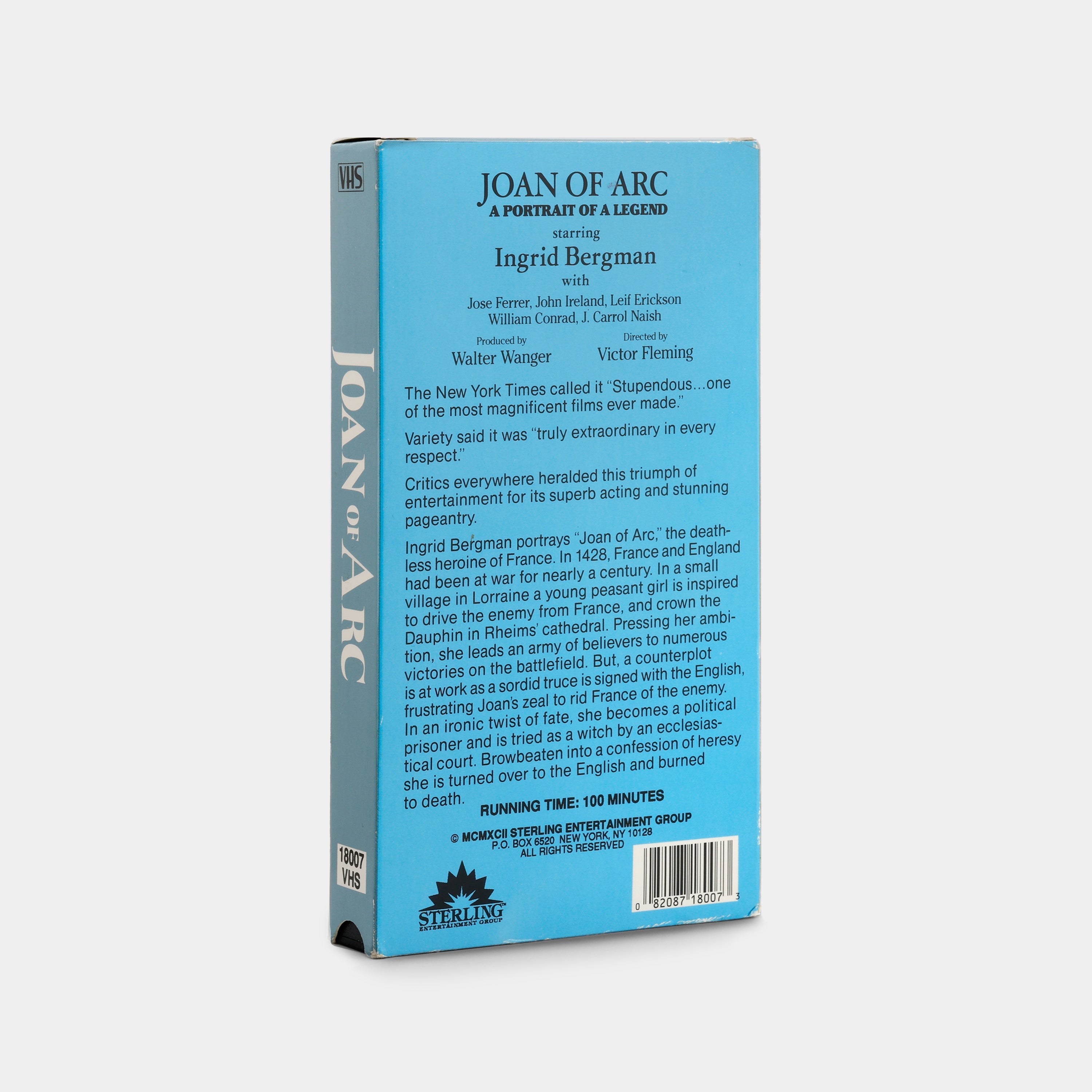 Joan of Arc VHS Tape