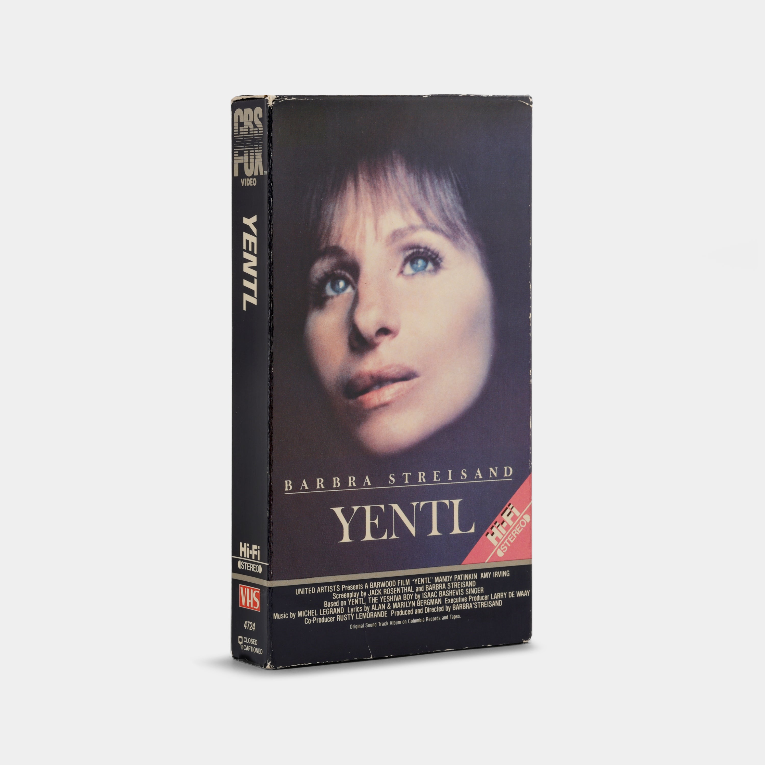 Yentl VHS Tape
