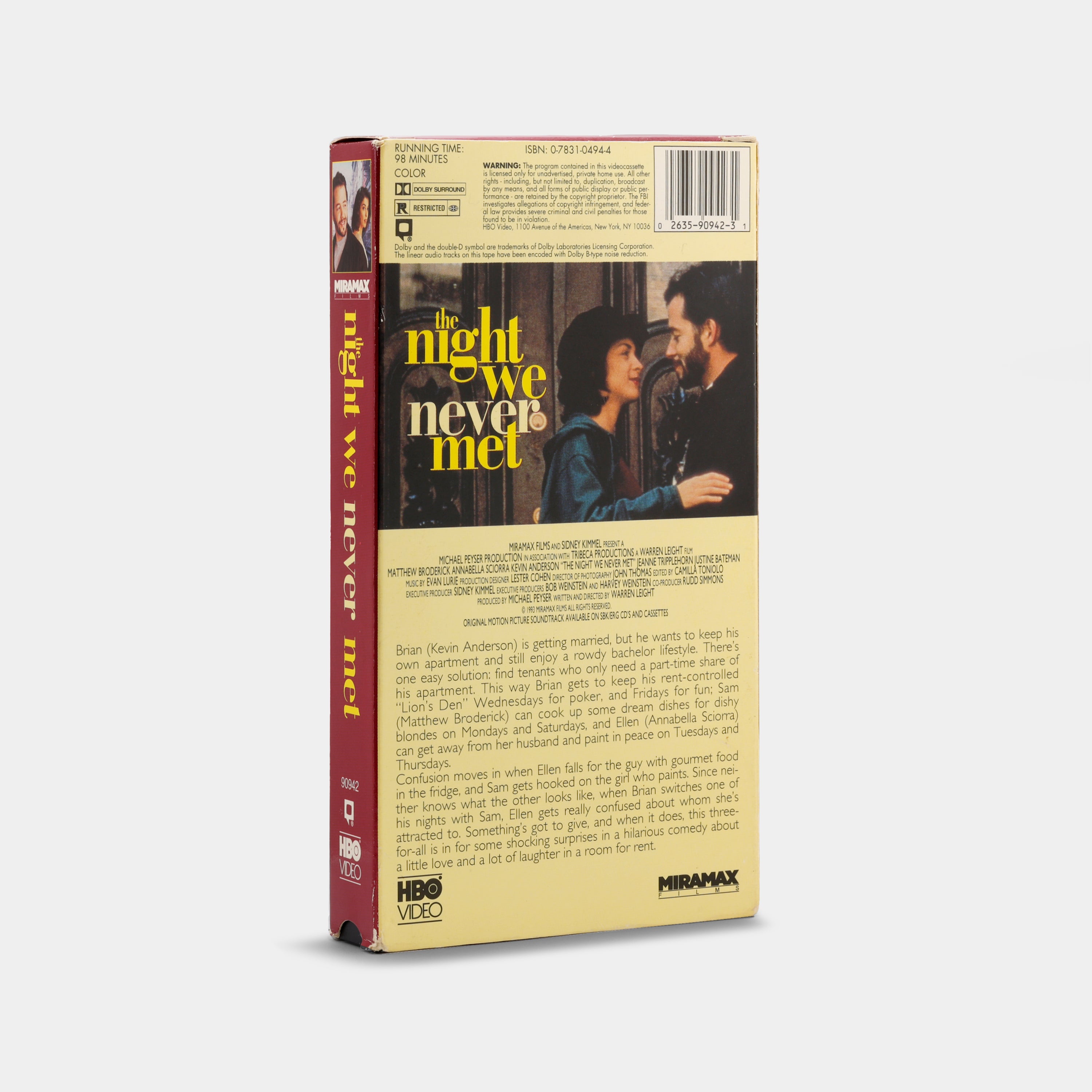 The Night We Never Met VHS Tape