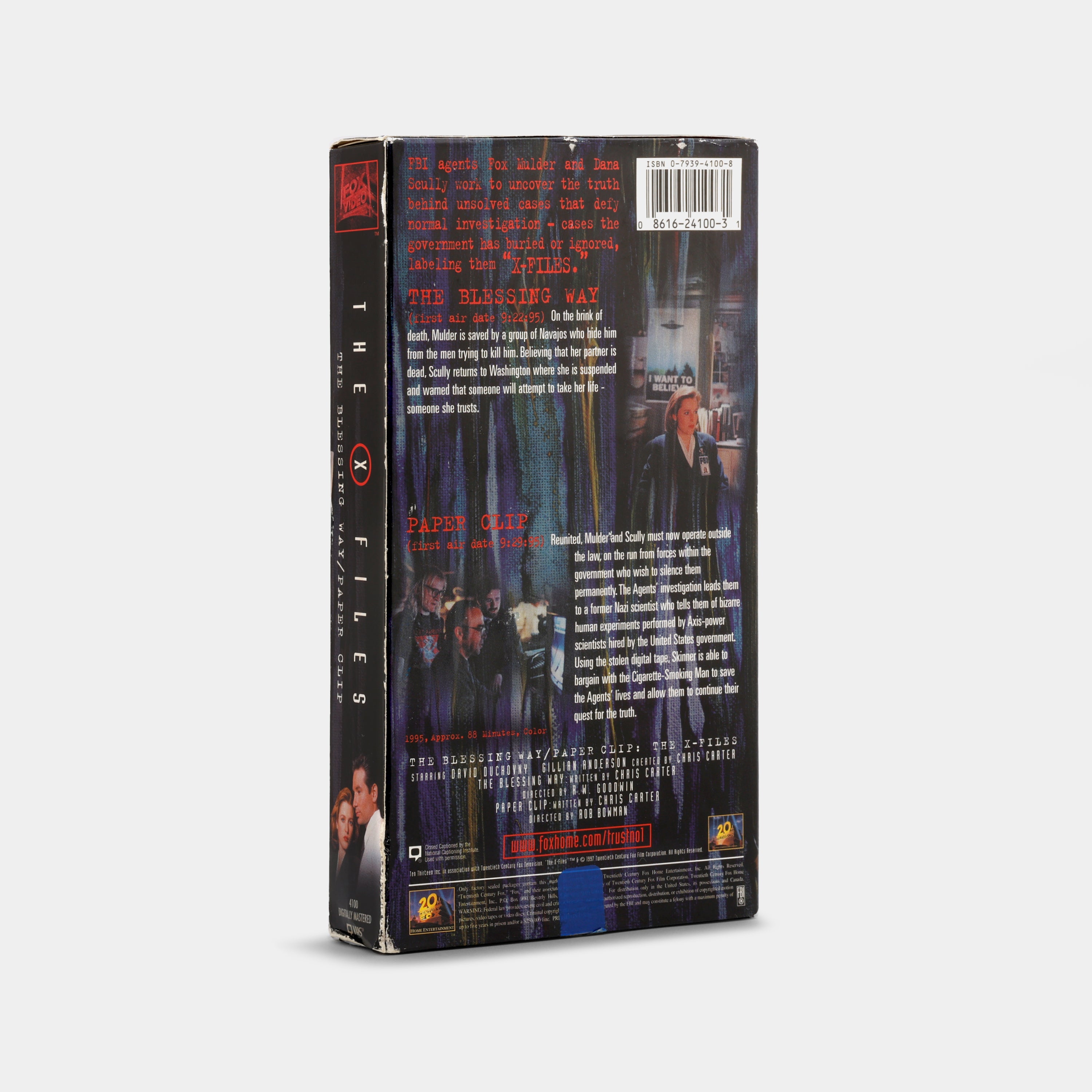 The X-Files: The Blessing / Paper Clip VHS Tape