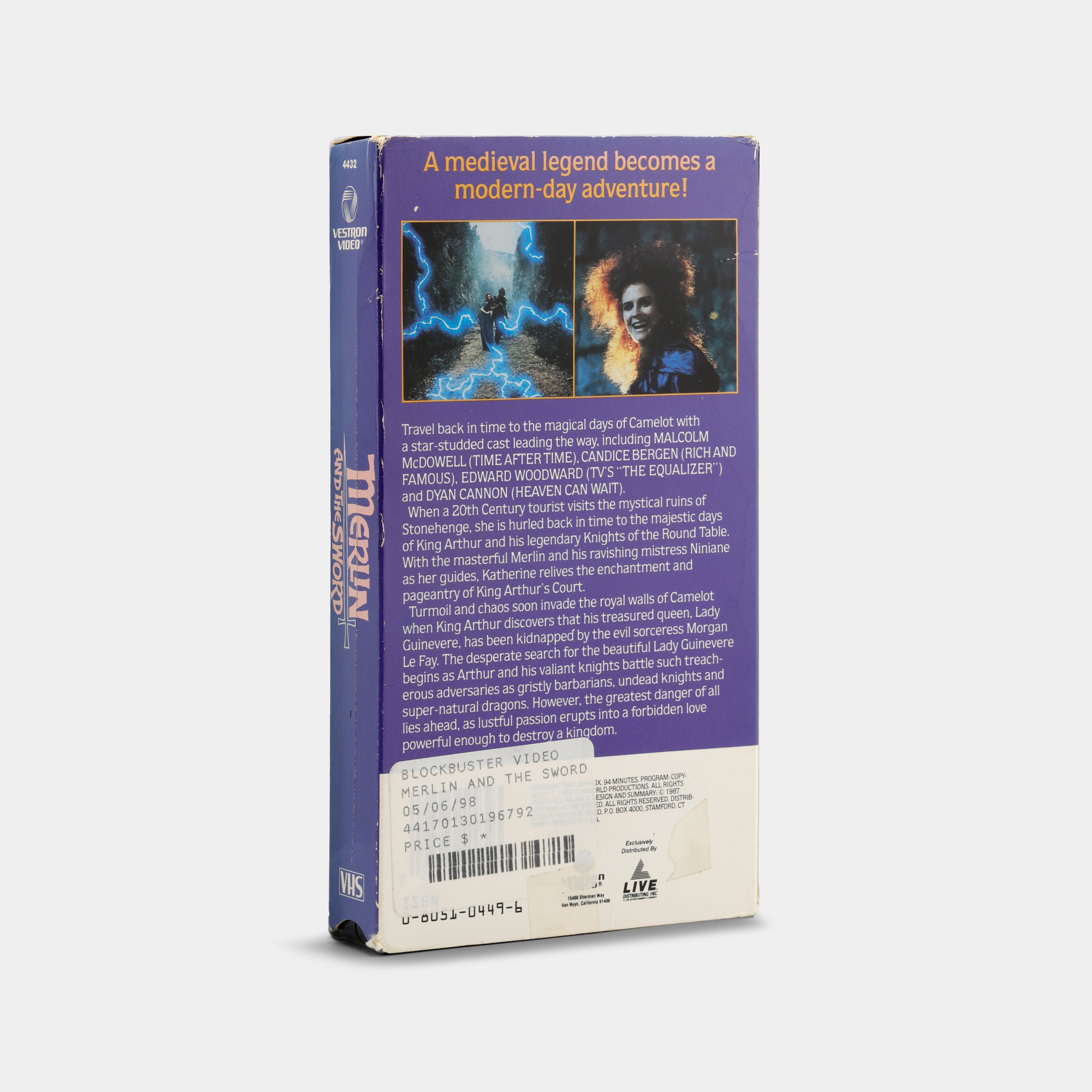 Merlin and the Sword VHS Tape