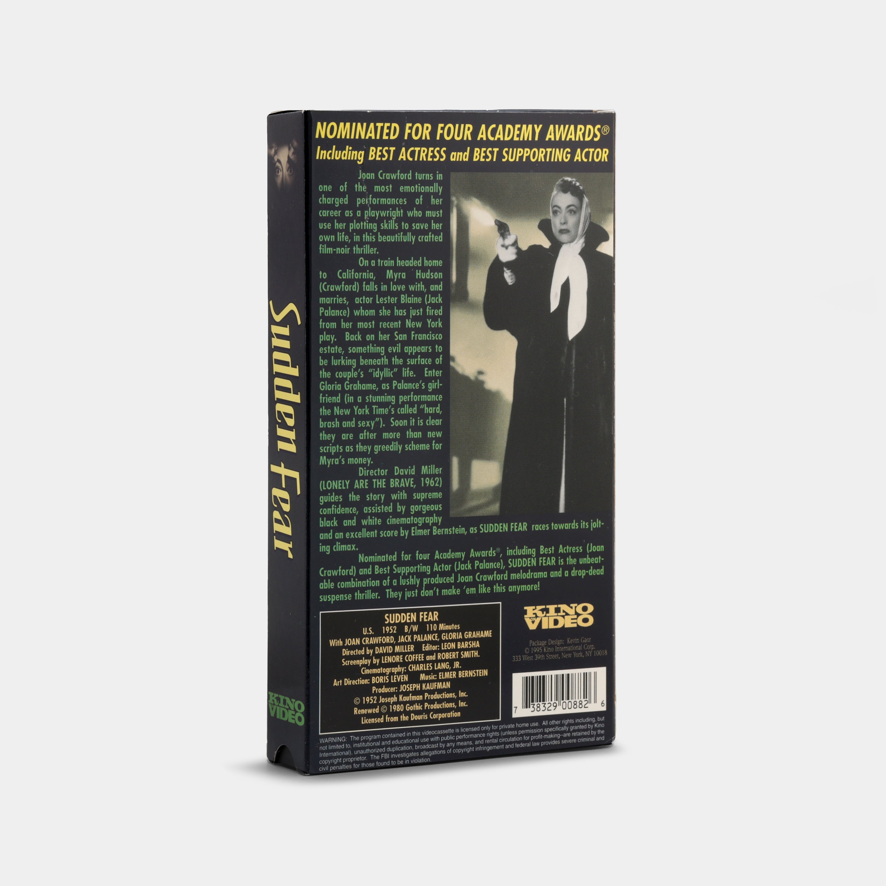 Sudden Fear VHS Tape