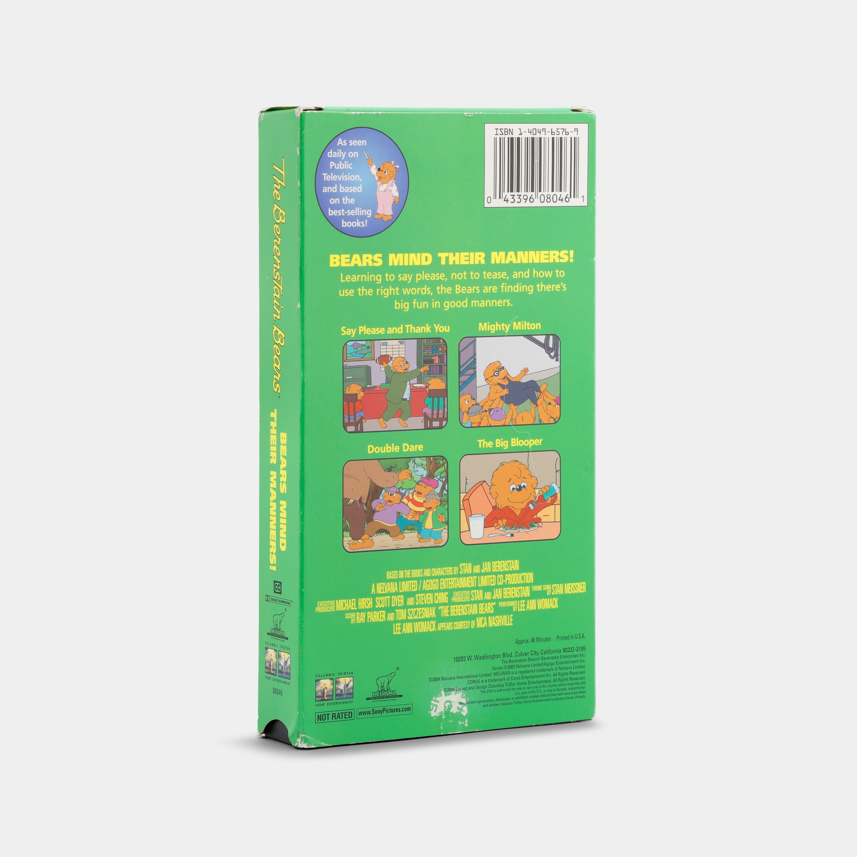 The Berenstain Bears: Bears Mind Their Manners VHS Tape