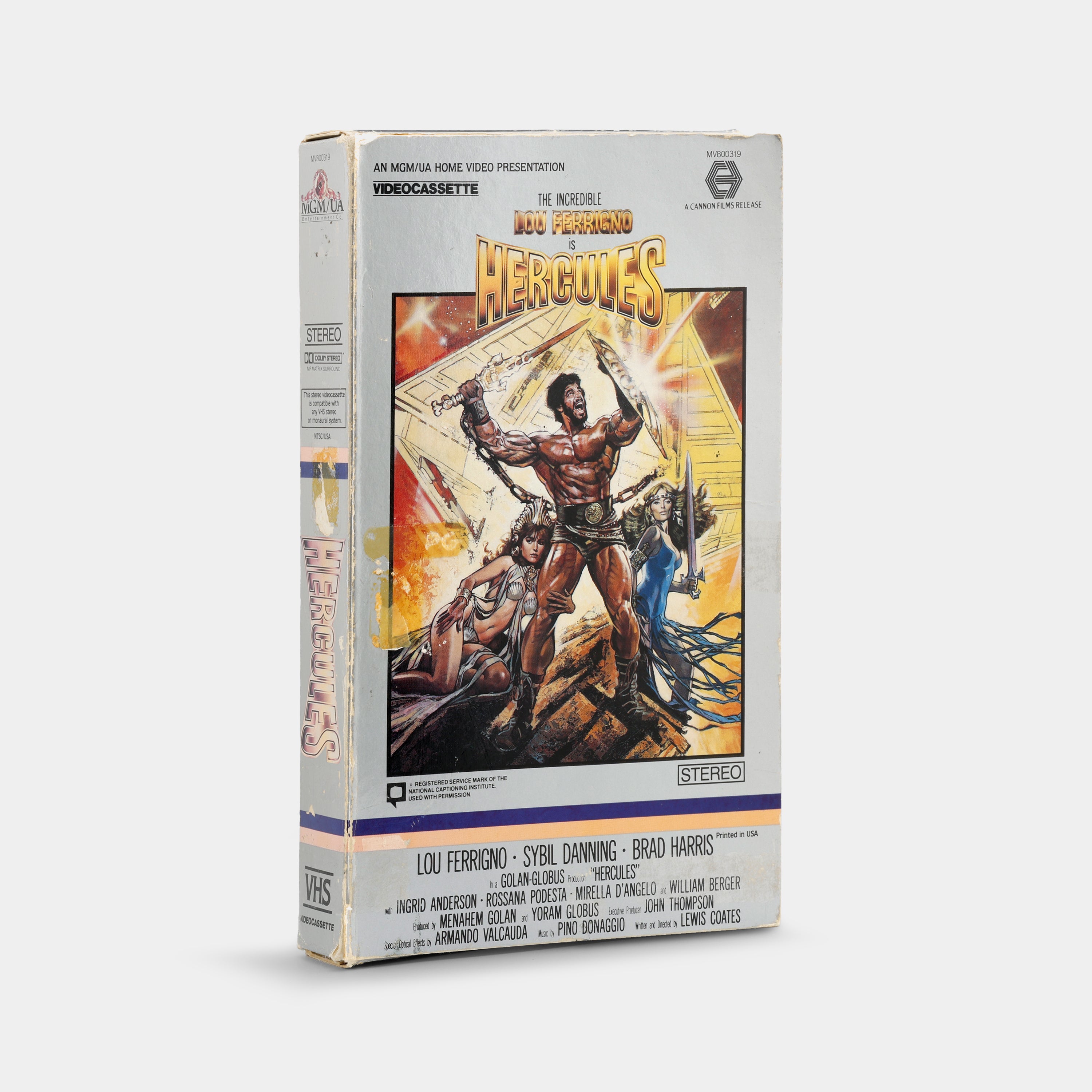 The Incredible Lou Ferrigno Is Hercules VHS Tape