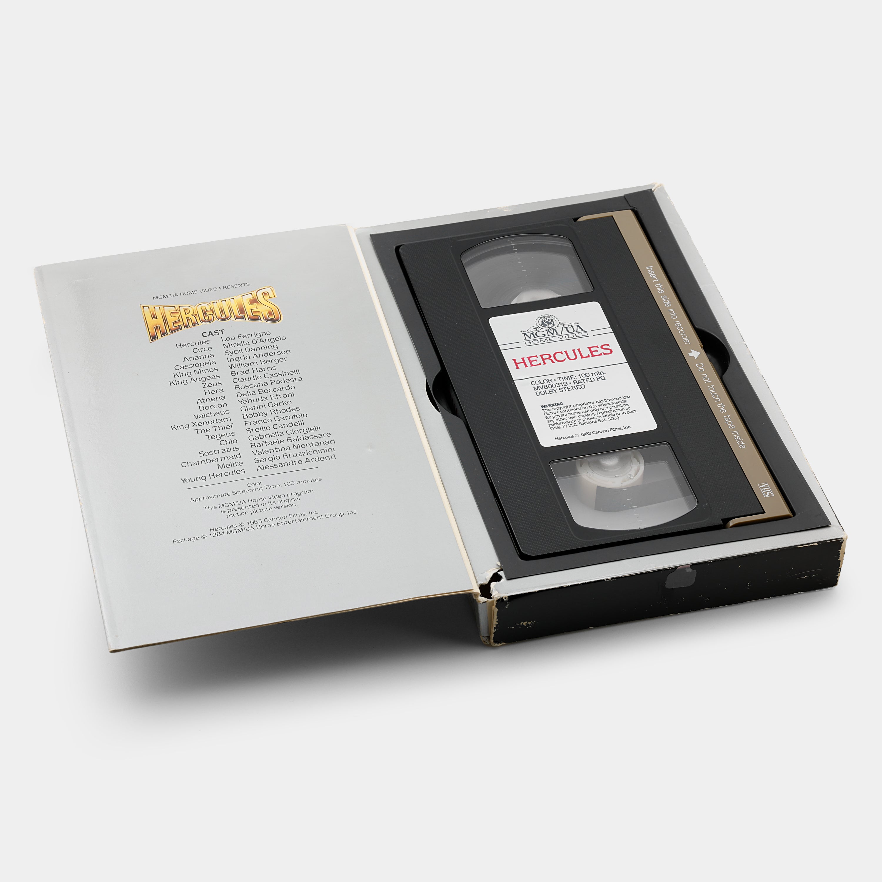 The Incredible Lou Ferrigno Is Hercules VHS Tape