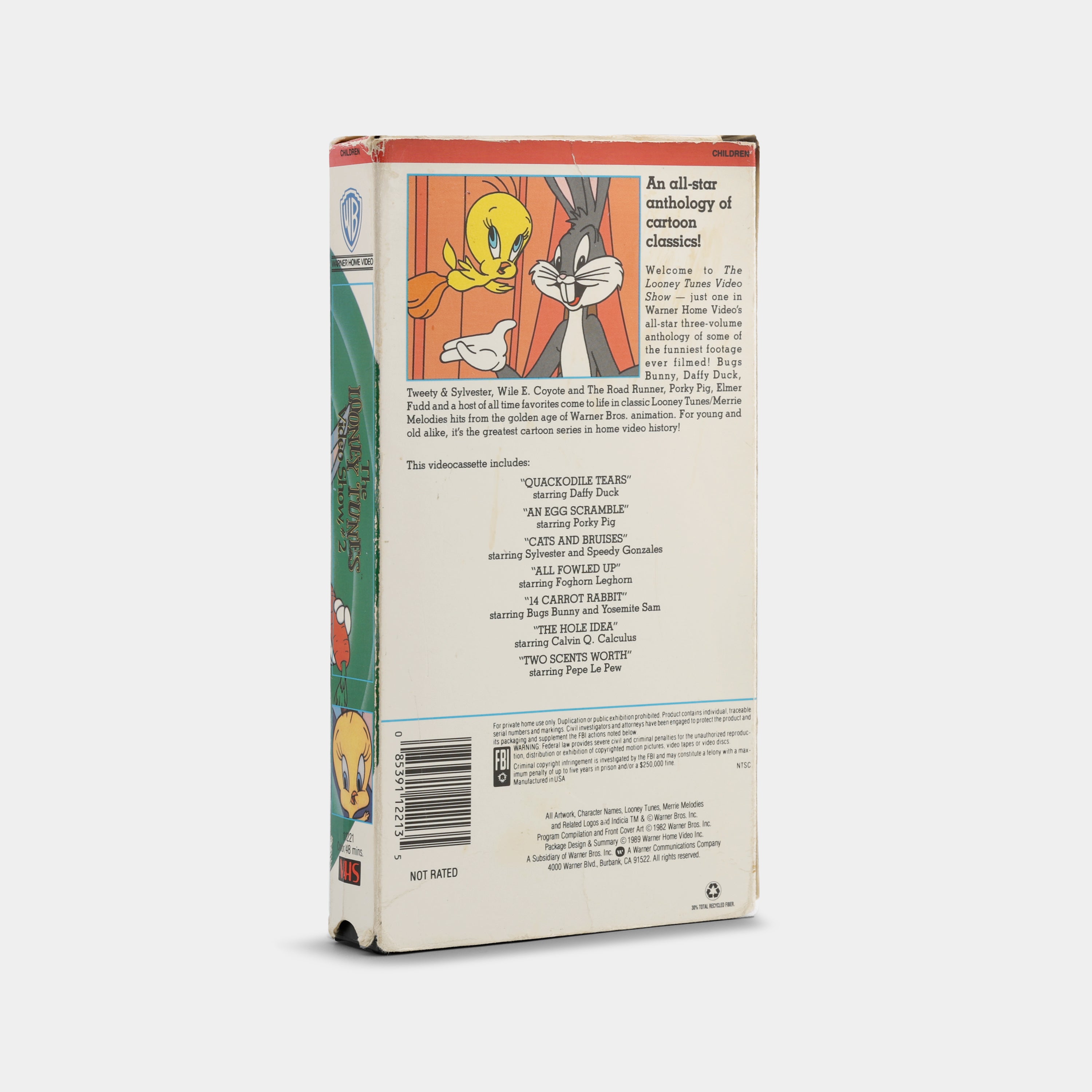 The Looney Tunes Video Show #2 VHS Tape