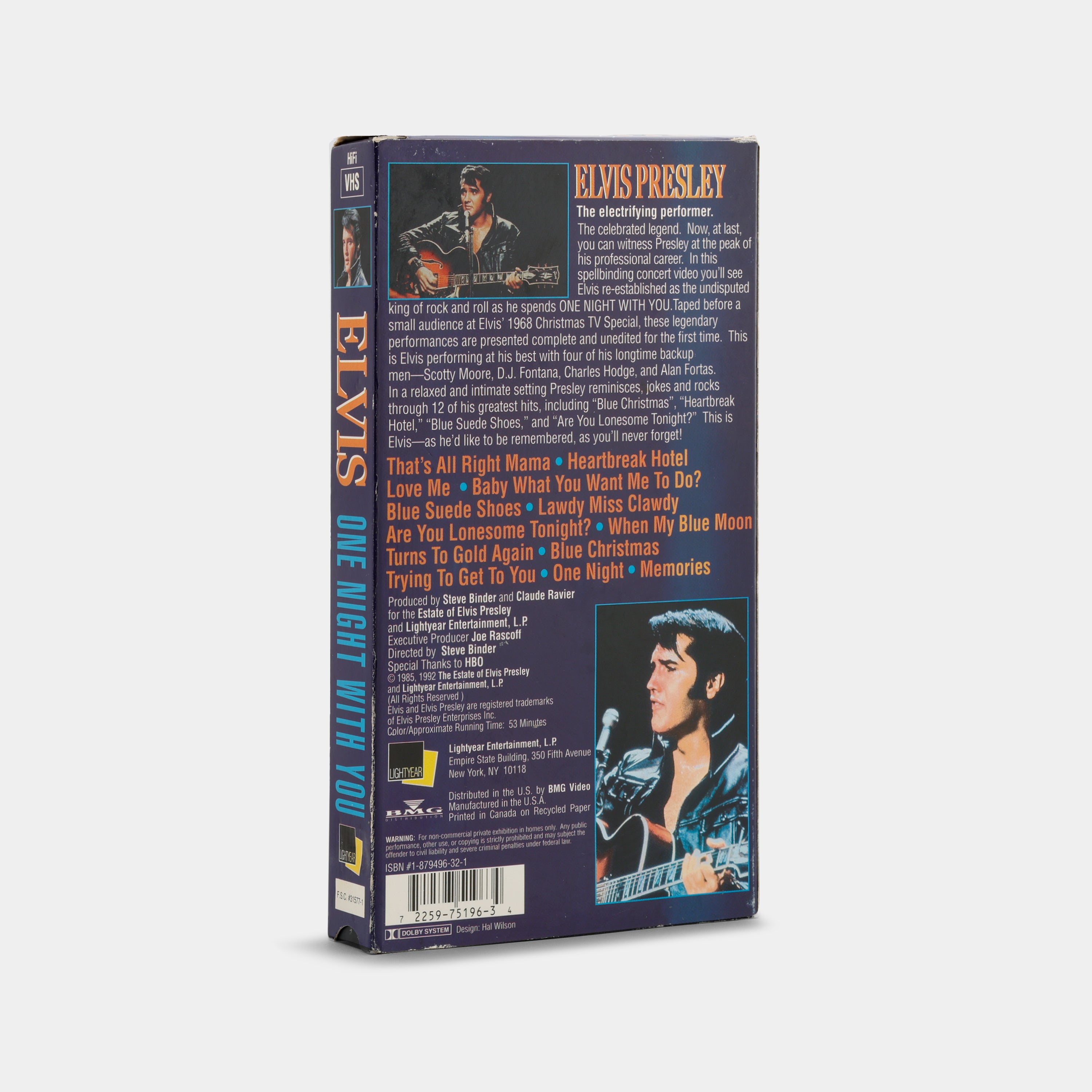 Elvis: One Night with You VHS Tape