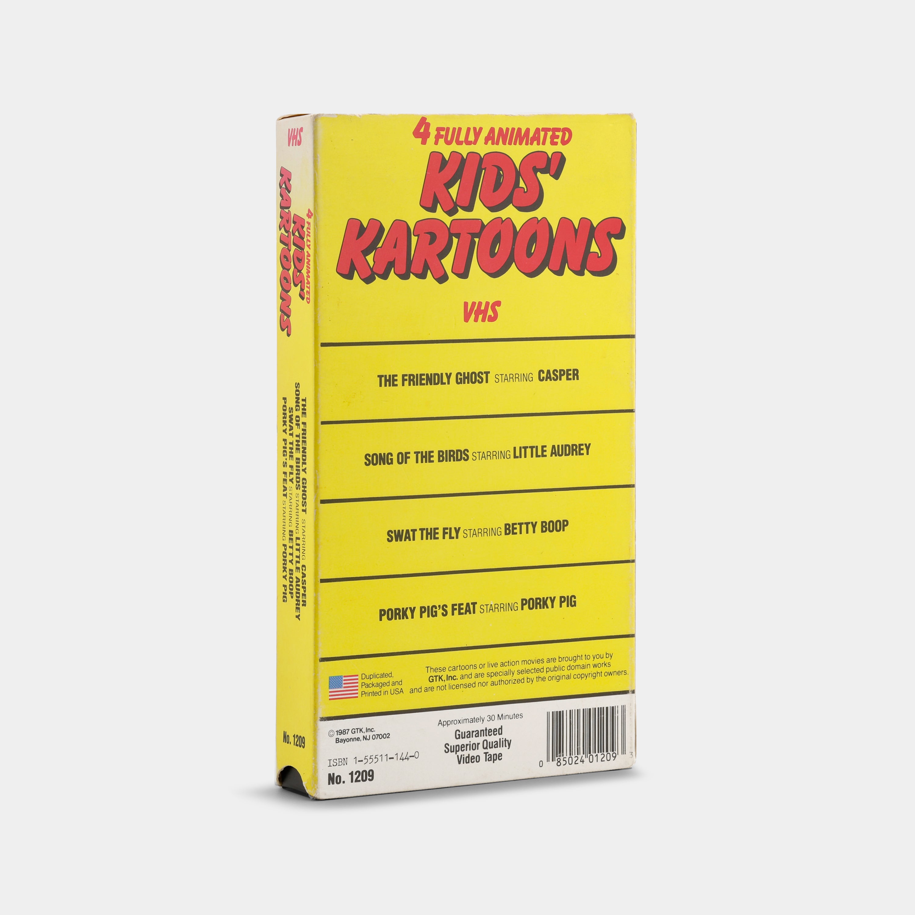 Kids' Kartoons VHS Tape