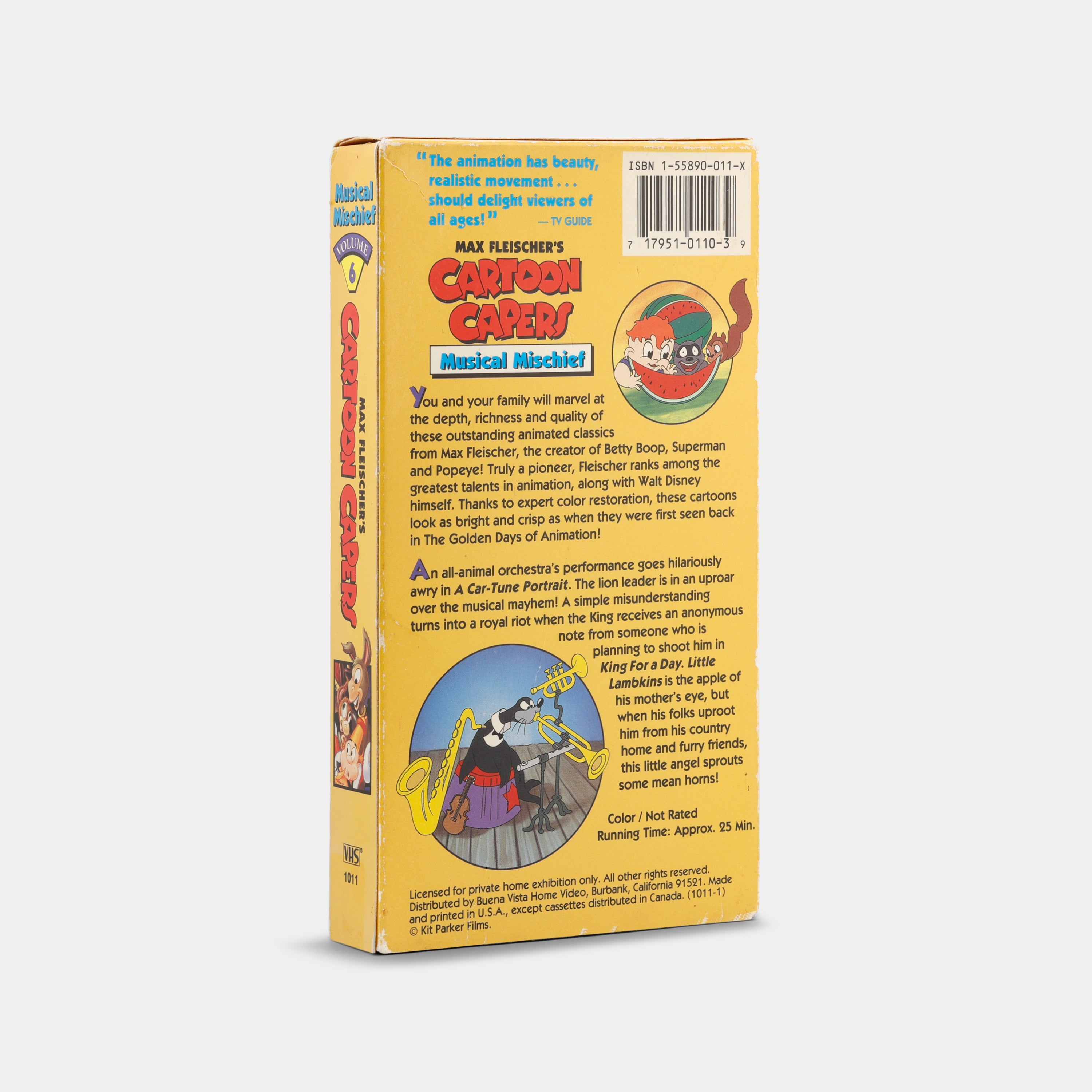 Cartoon Capers Vol. 6: Musical Mischief VHS Tape