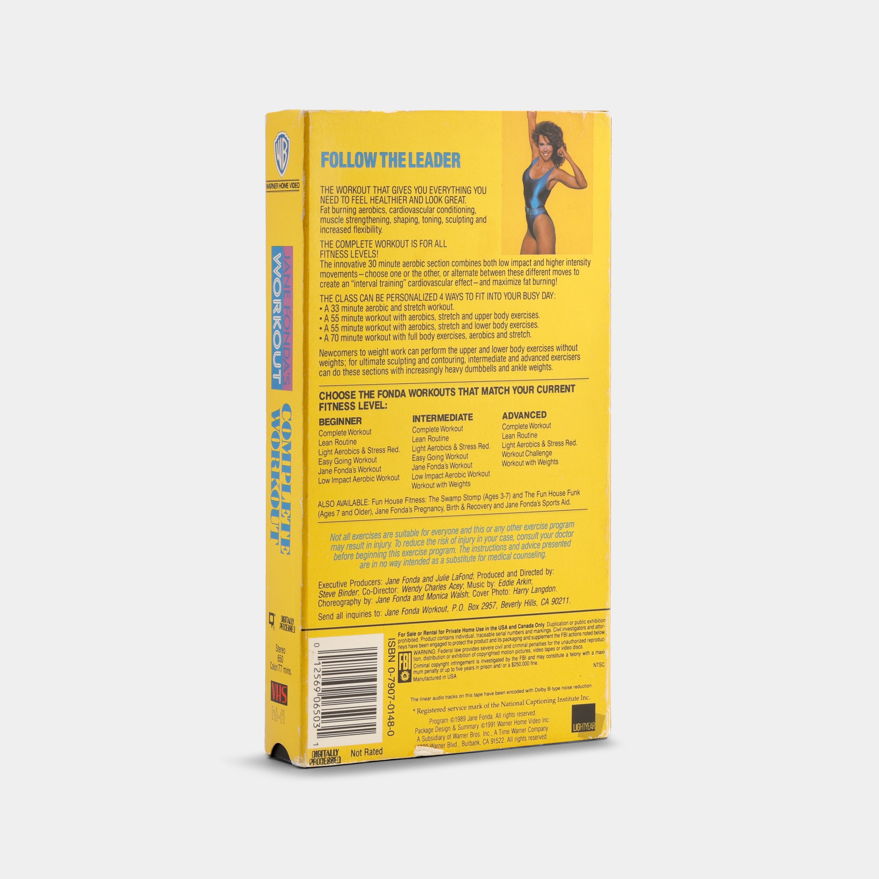 Jane Fonda's Workout: Complete Workout VHS Tape