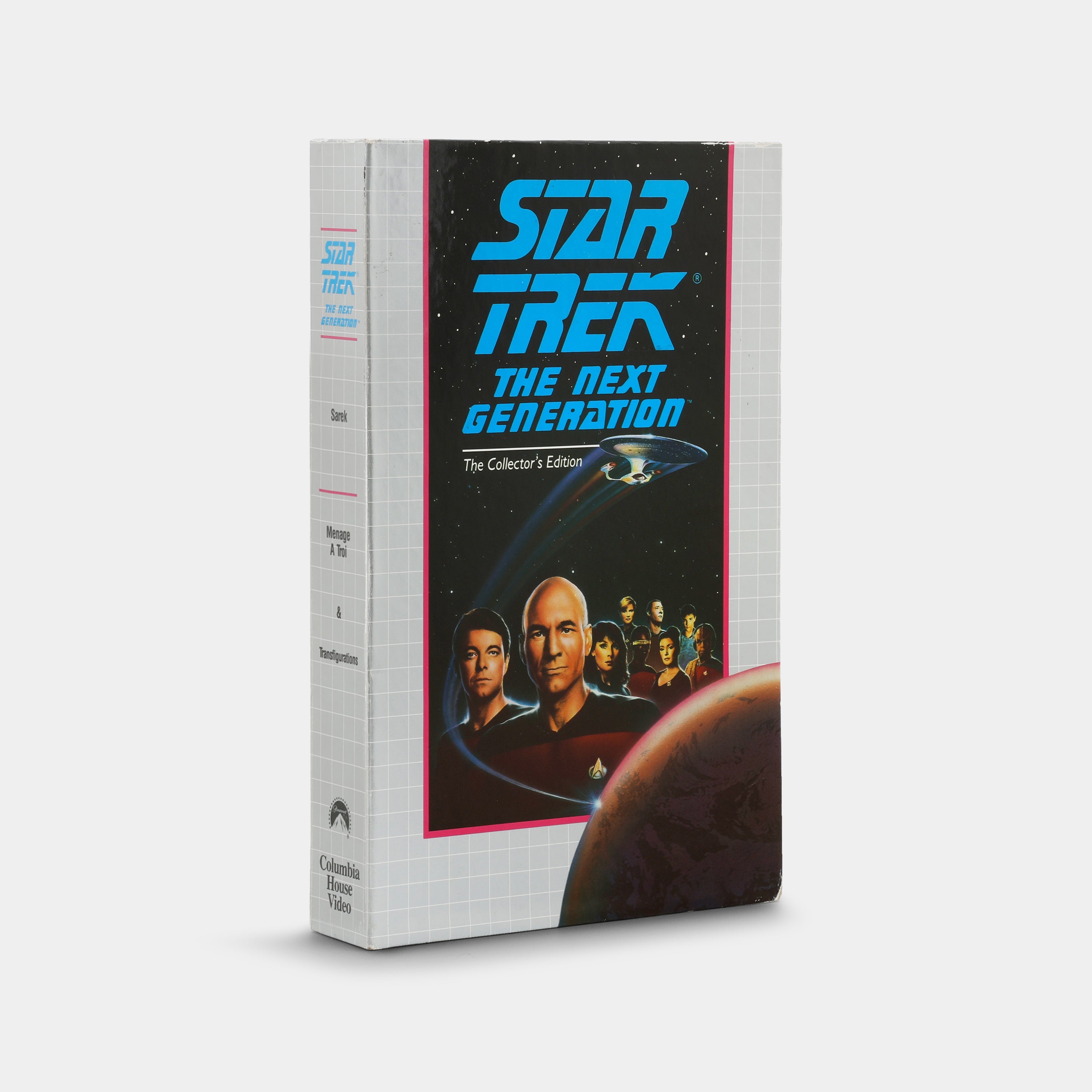 Star Trek The Next Generation: Sarek / Menage A Trol & Transfiguration VHS Tape