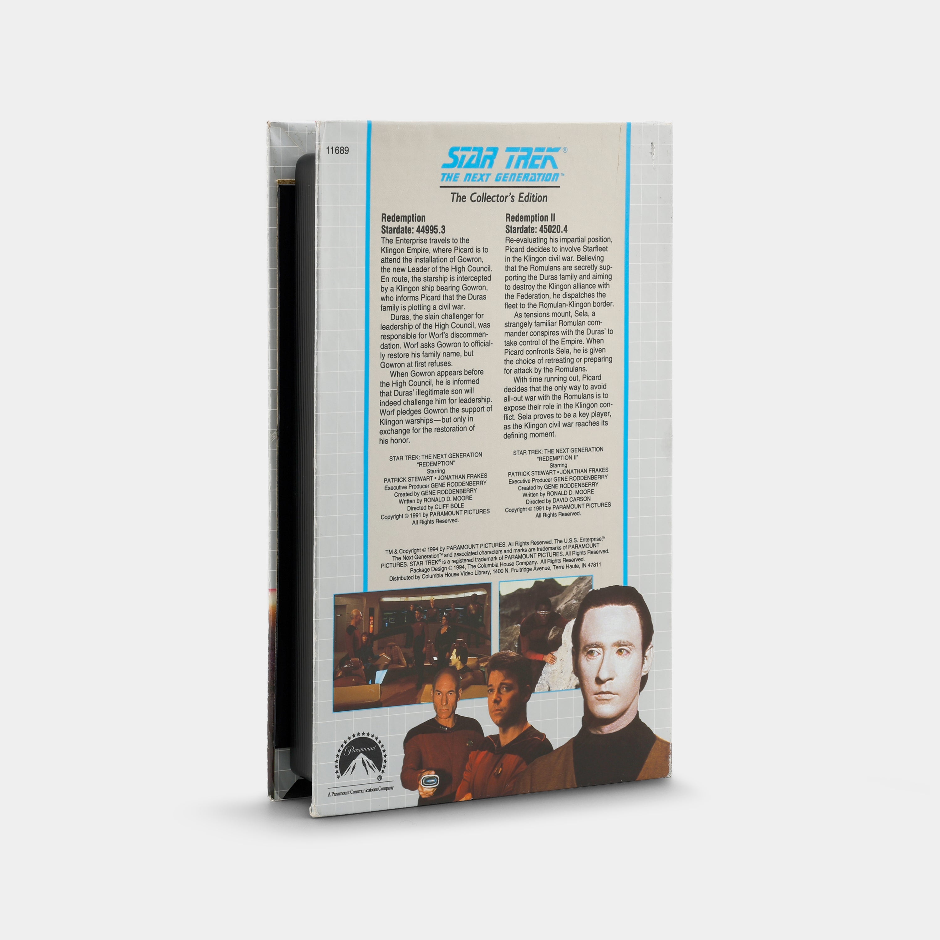 Star Trek The Next Generation: Redemption / Redemption II VHS Tape