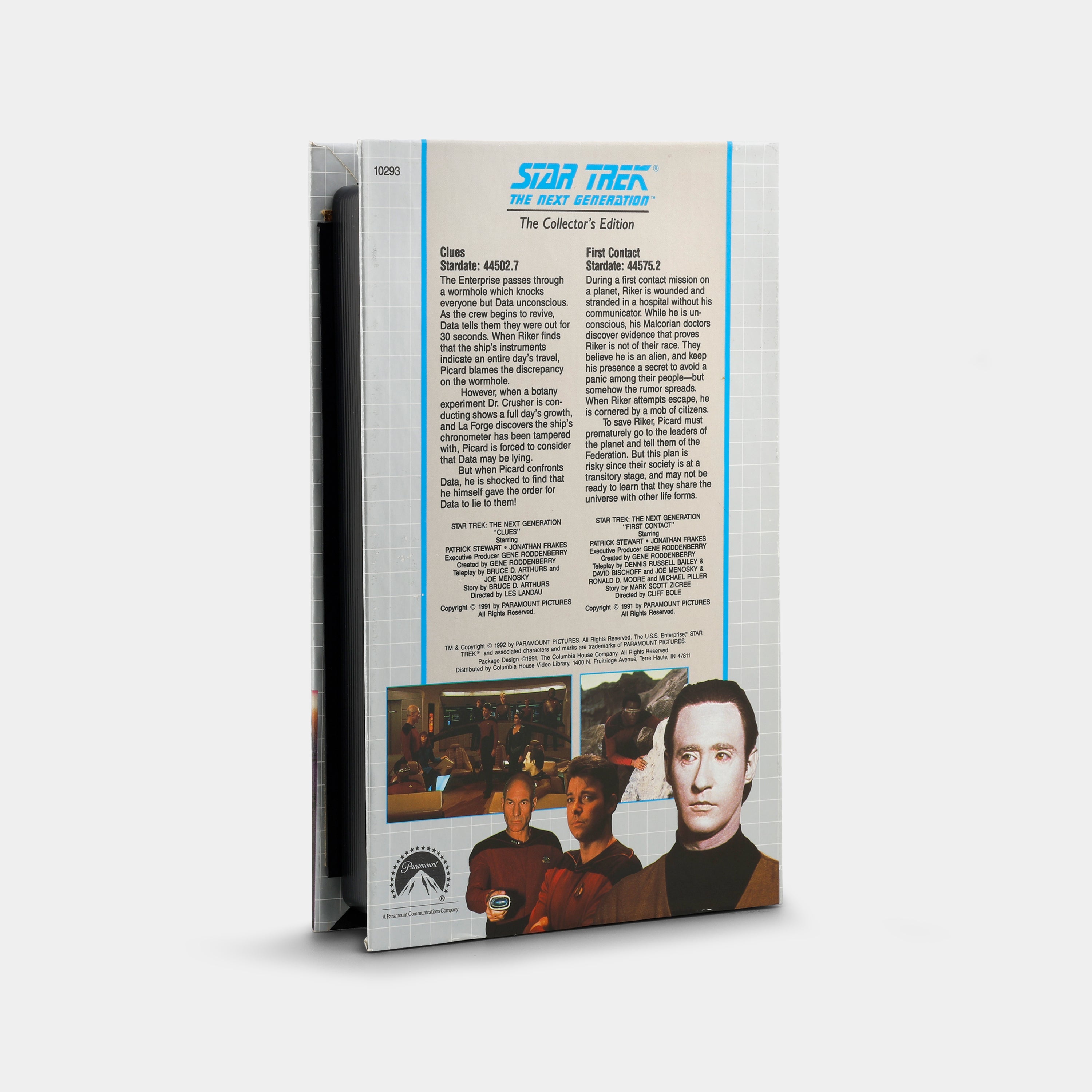 Star Trek The Next Generation: Clues / First Contact VHS Tape