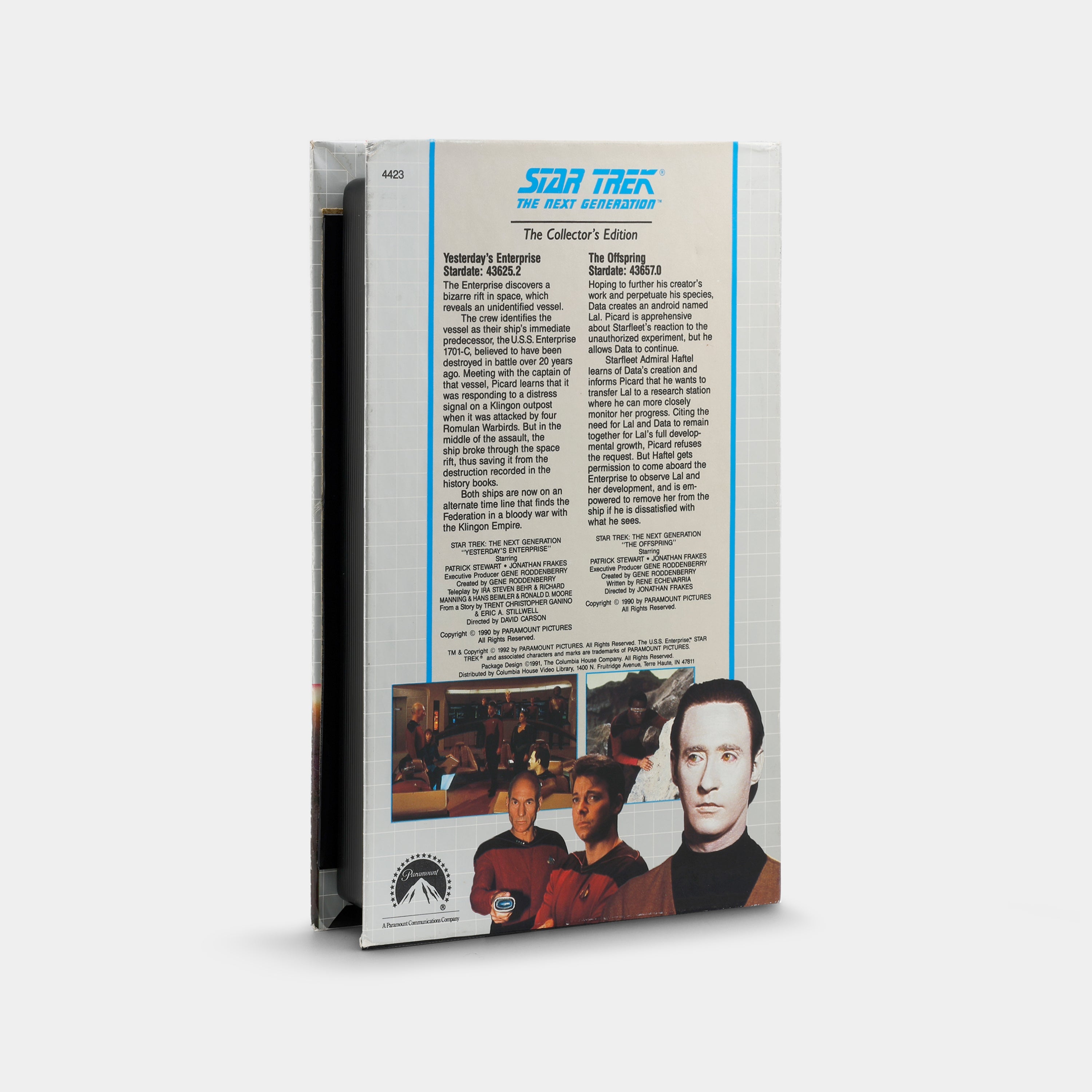 Star Trek The Next Generation: Yesterday's Enterprise / The Offspring VHS Tape