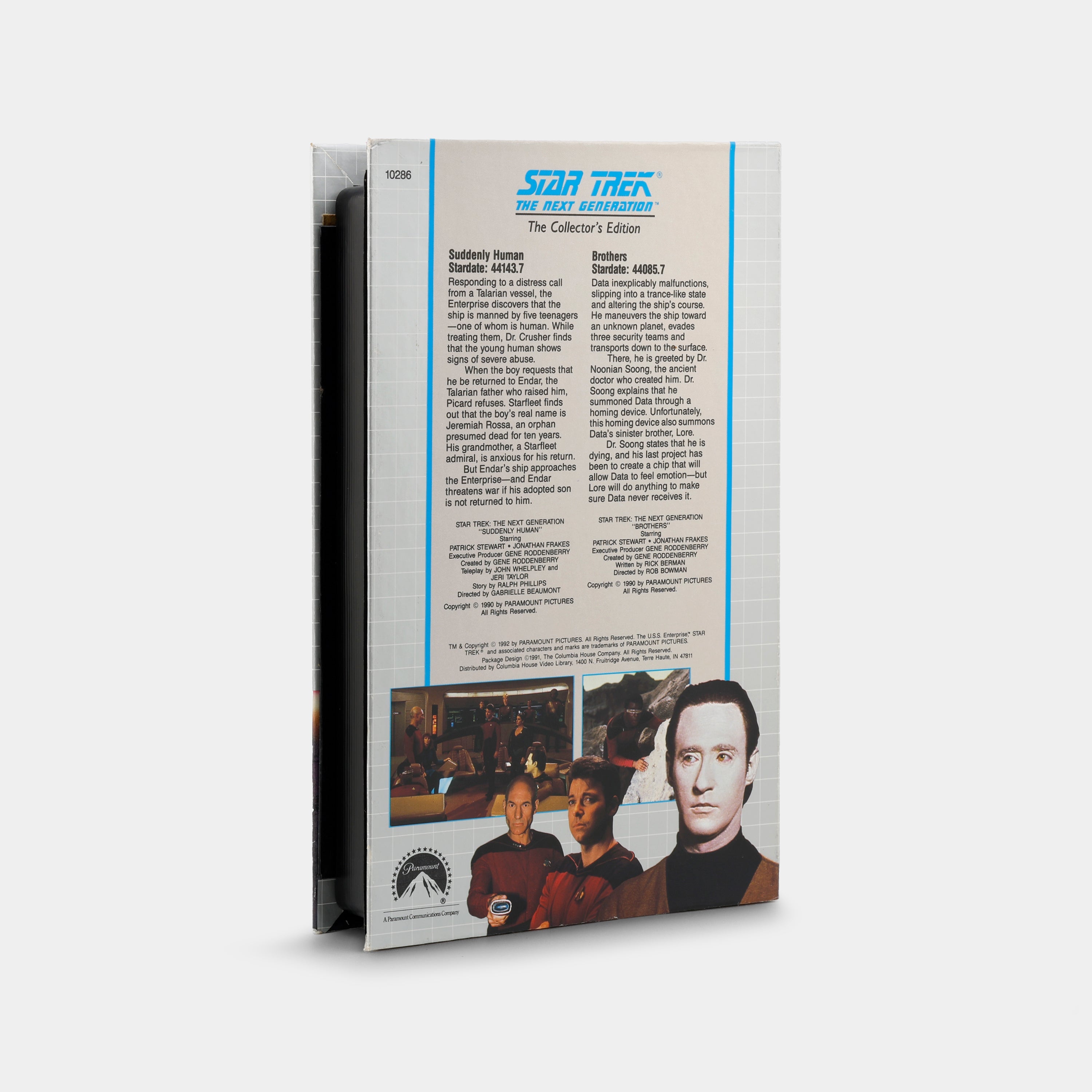 Star Trek The Next Generation: Suddenly Human / Brothers VHS Tape