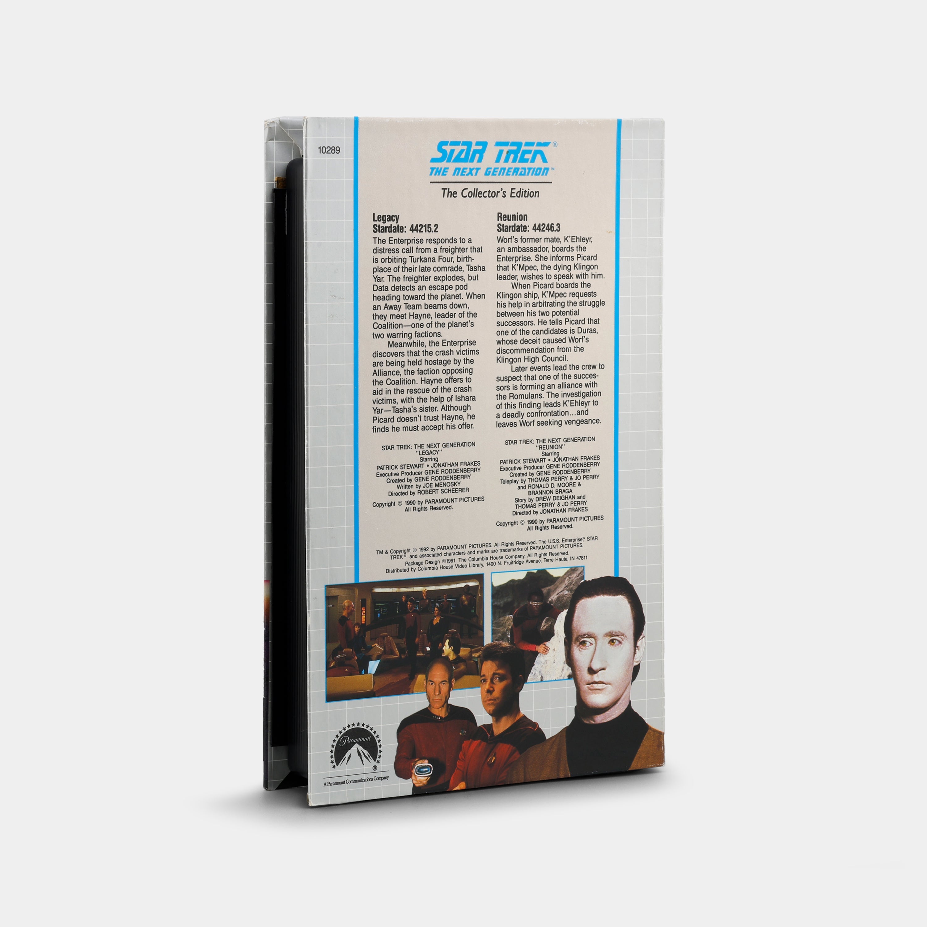 Star Trek The Next Generation: Legacy / Reunion VHS Tape
