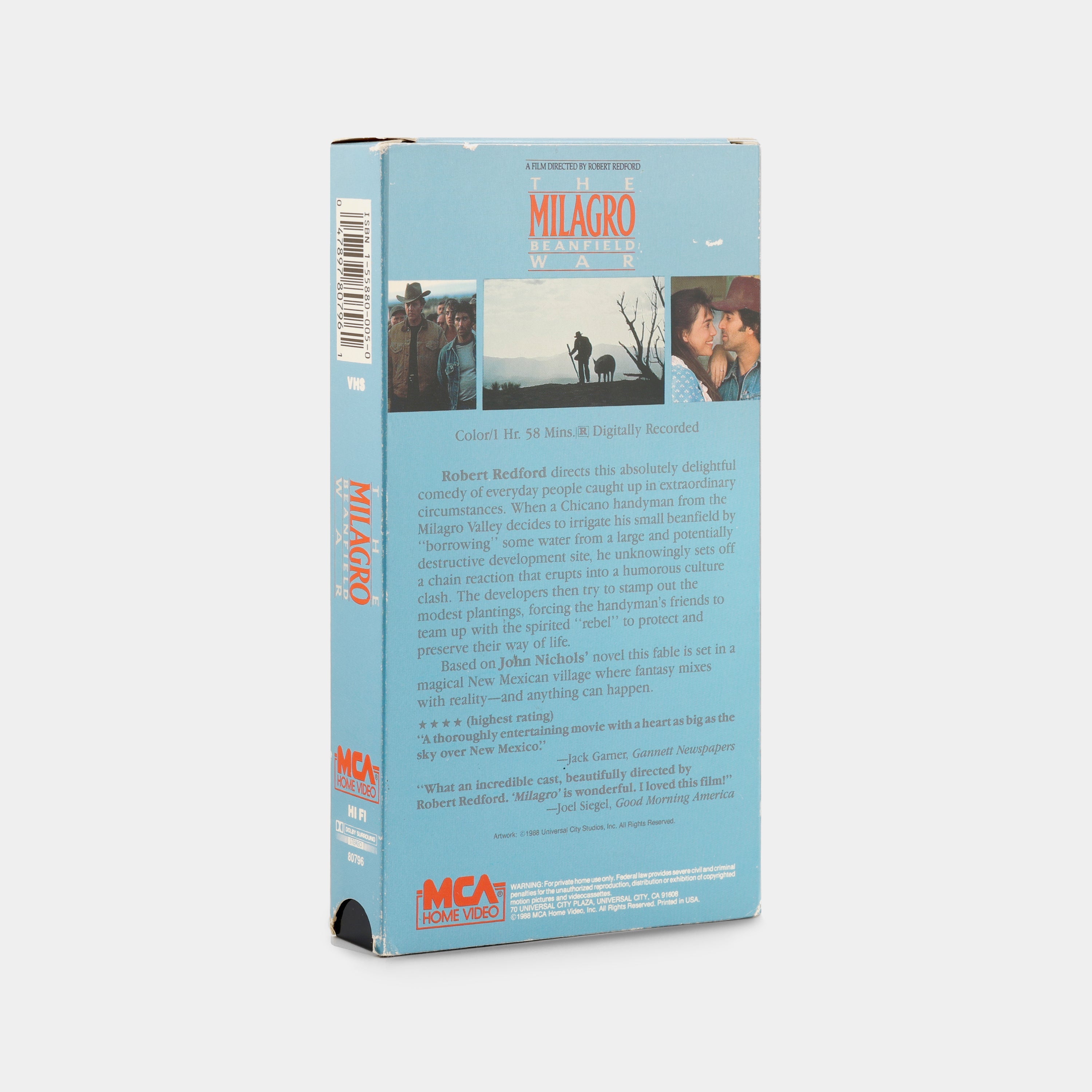 The Milagro Beanfield War VHS Tape